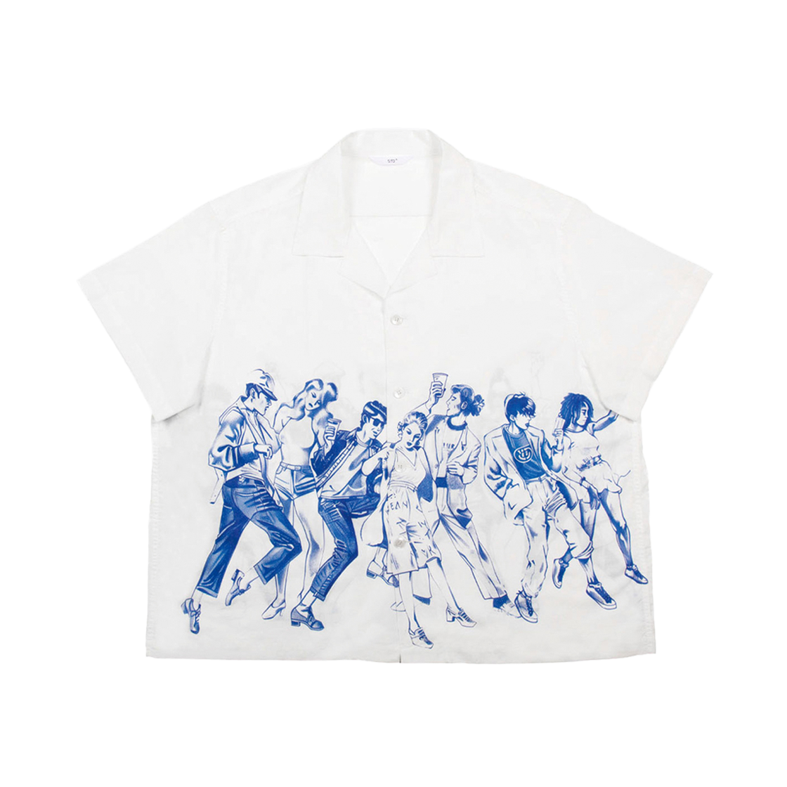 2502MSSWH3(4) STU Party Printing Shirt