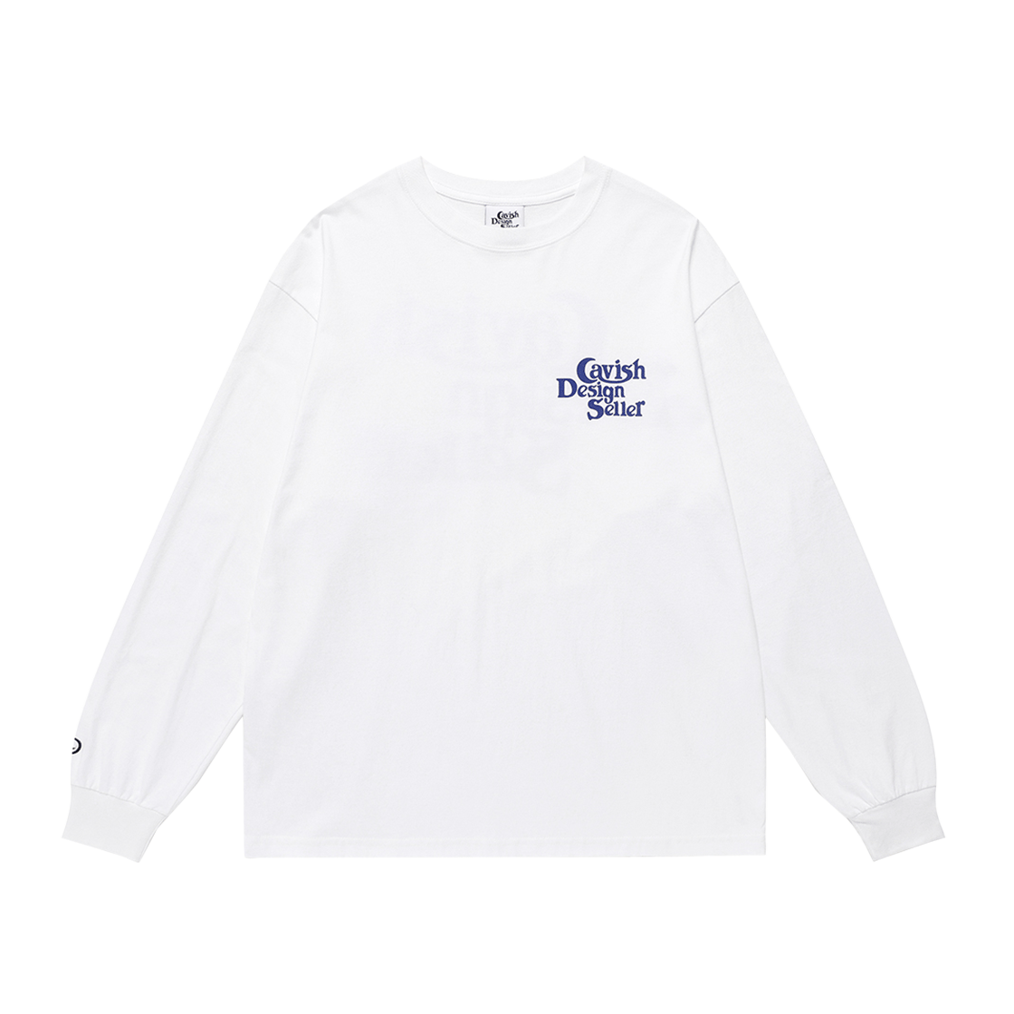 카비시 셀러 로고 롱슬리브 티셔츠 화이트(CAVISH Seller Logo Ls Tee White) - 2