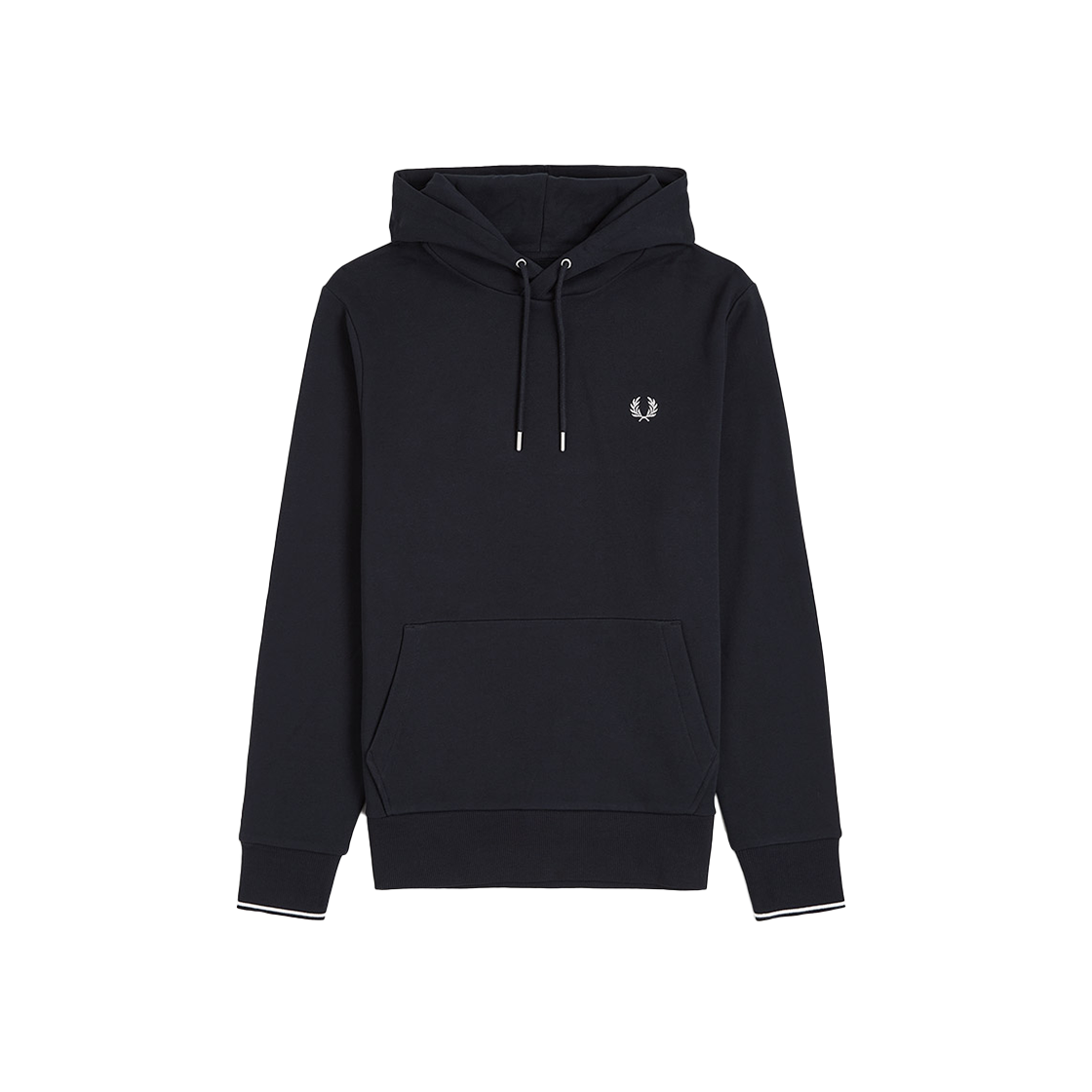 프레드페리 팁 후드 스웻셔츠 네이비(Fred Perry Tipped Hooded Sweatshirt Navy) - 1