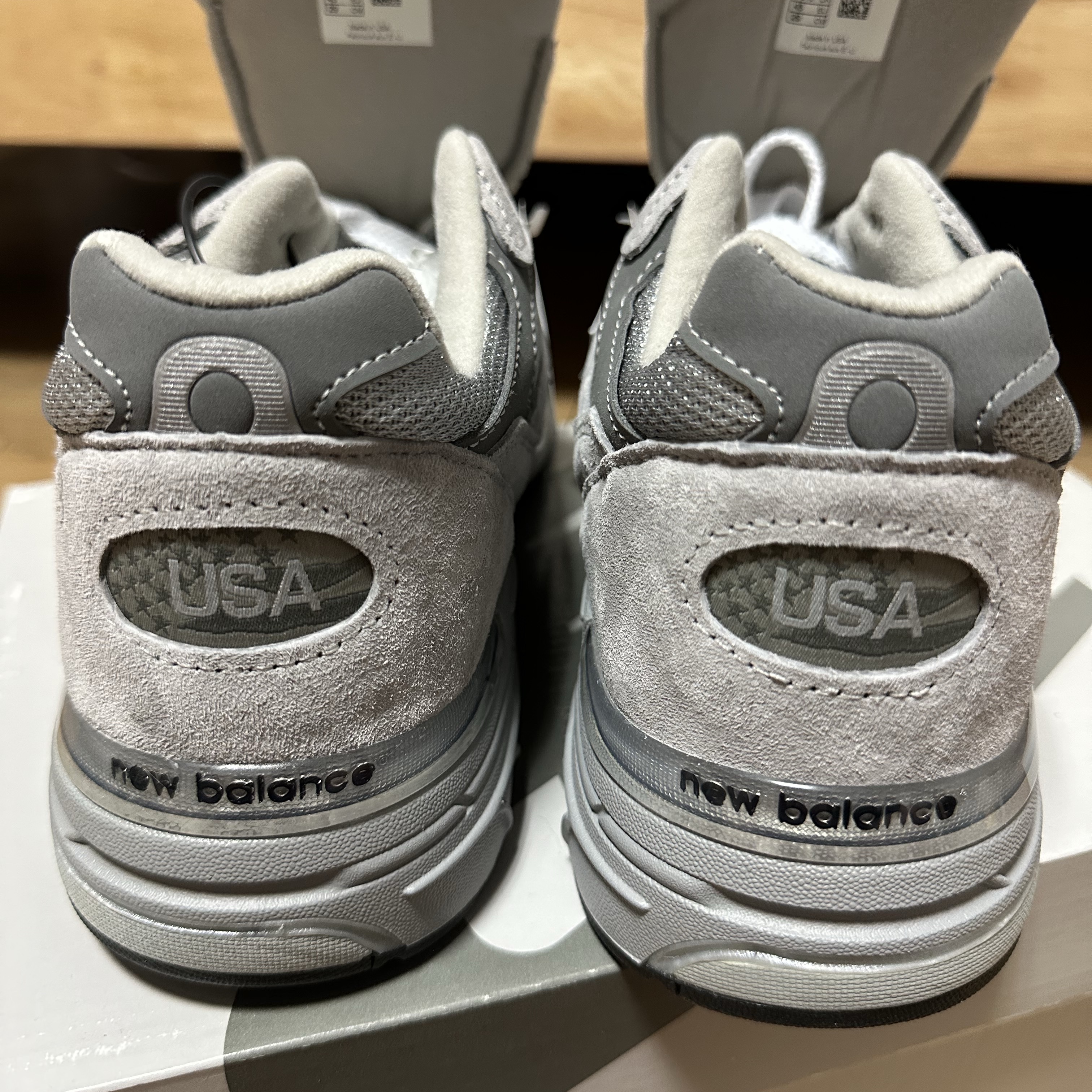New Balance 993 Made in USA Grey - D Standard 착용 스타일 - 6