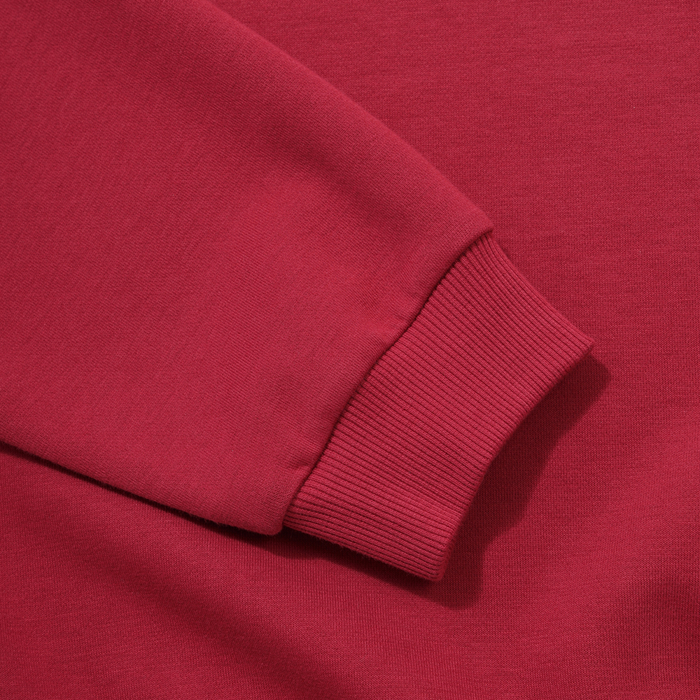 르꼬끄 스포르티브 여성 에센셜 브이넥 루즈 맨투맨 - 레드(QQ322LFS91)(le coq sportif Women’s Essential Loose V-Neck Sweatshirt Deep Red) - 6