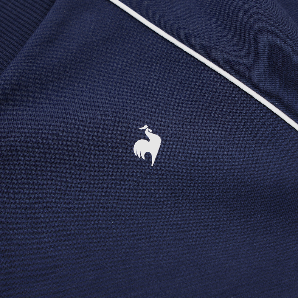 르꼬끄 스포르티브 여성 에센셜 브이넥 루즈 맨투맨 - 네이비(QQ322LFS91)(le coq sportif Women’s Essential Loose V-Neck Sweatshirt Dark Navy) - 5