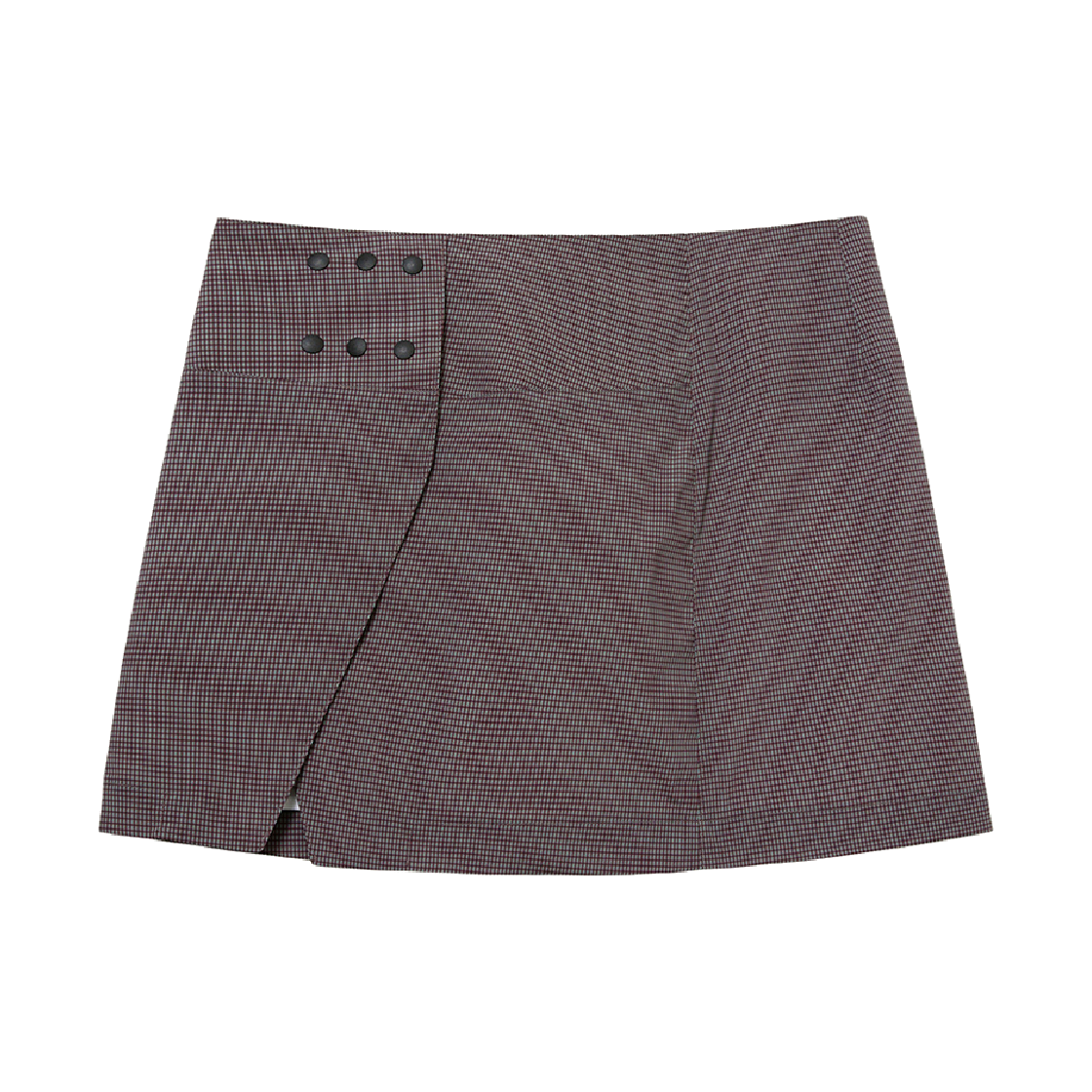 S25FW4001CH SEEN Mini Wrap Skirt Check Pattern
