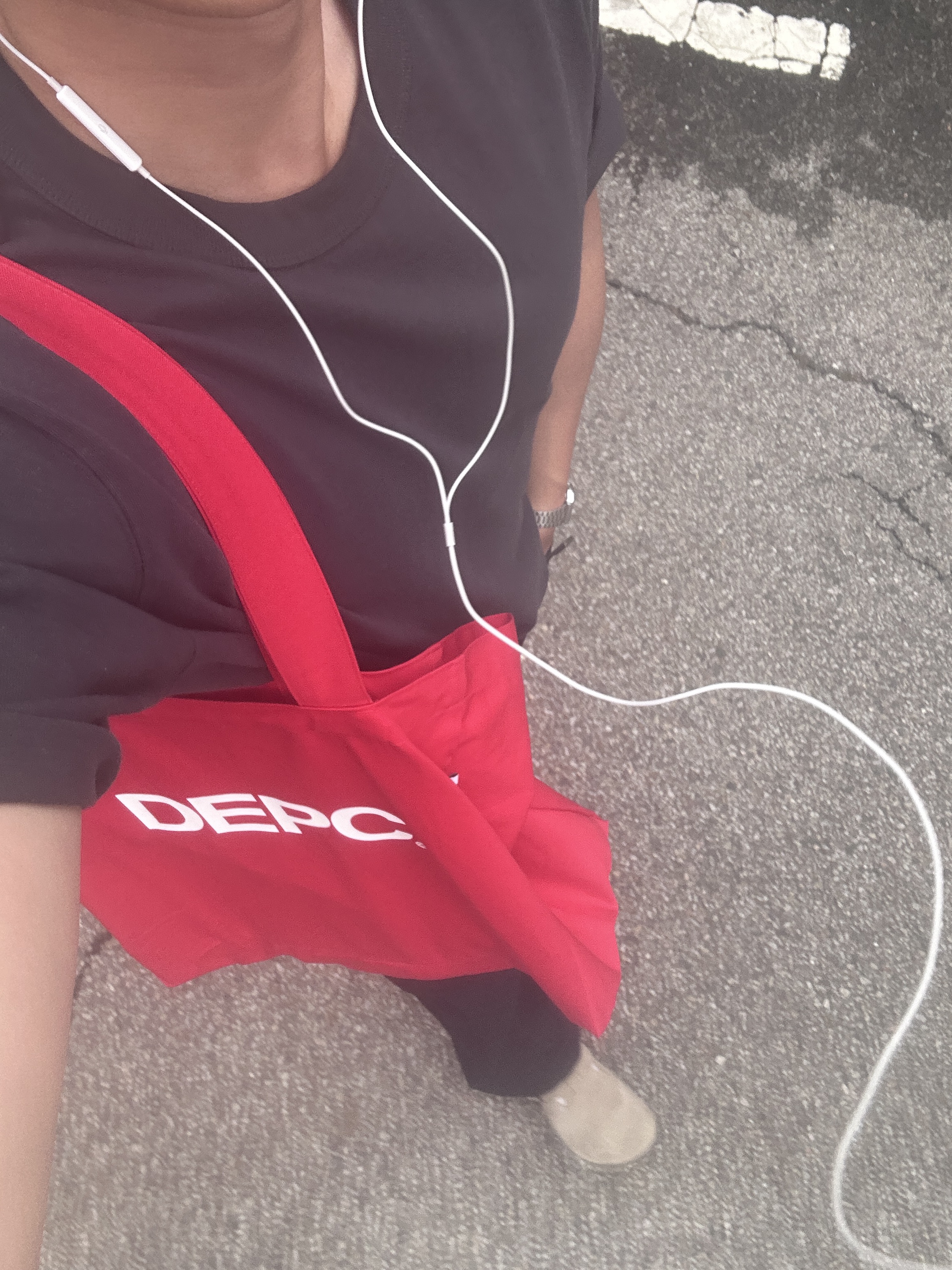 Depc Logo Eco Bag Red, Birkenstock Boston Soft Footbed Taupe - Regular 착용 스타일 - 4