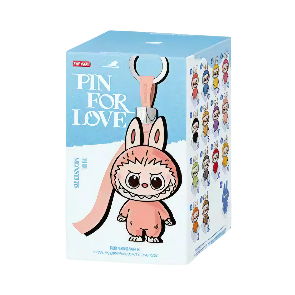 - Pop Mart Labubu The Monsters Pin For Love Series Vinyl Plush Pendant Sealed Case (N-Z) (1 Blind Box)