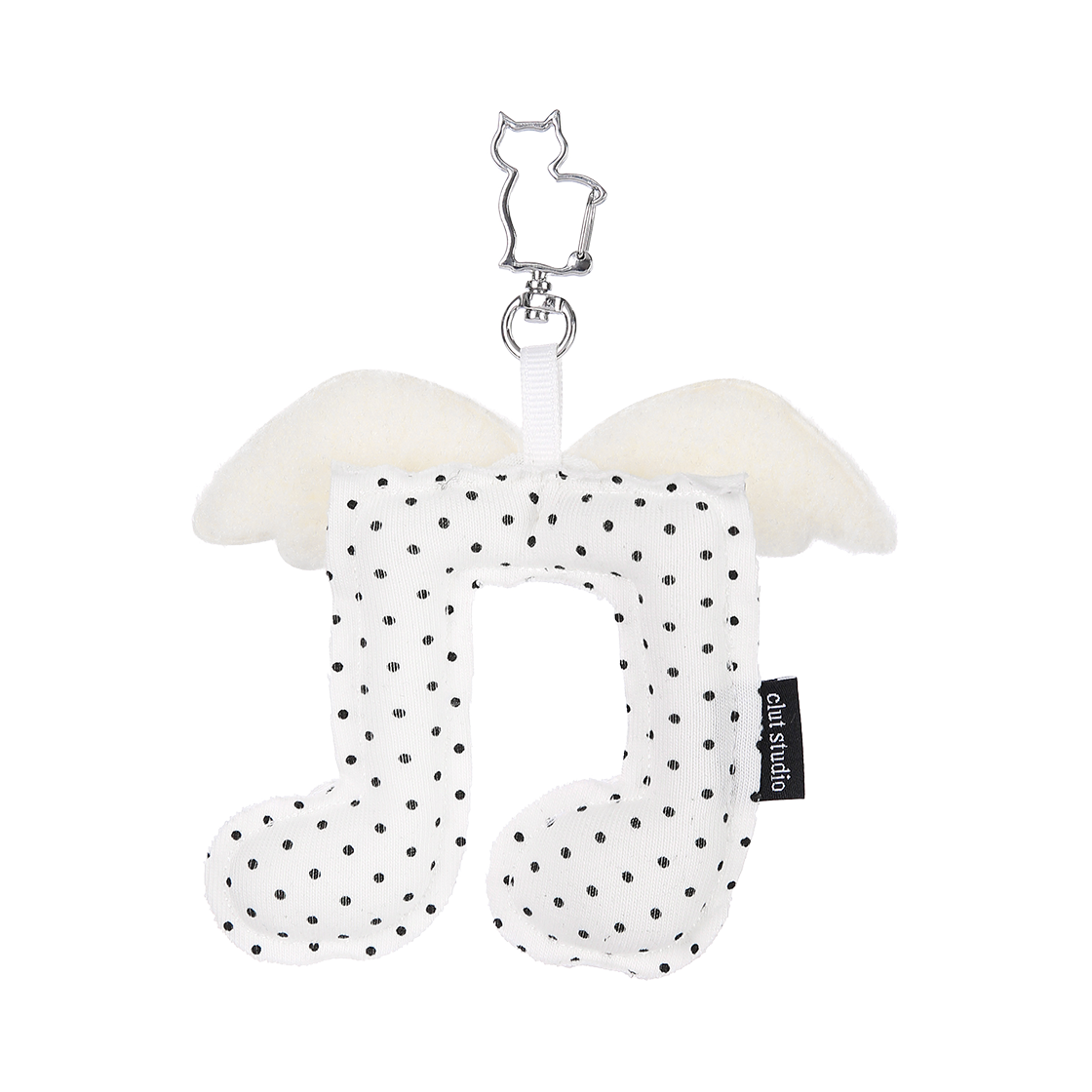 25HS013WH Clut Studio Melody Angel Keyring White