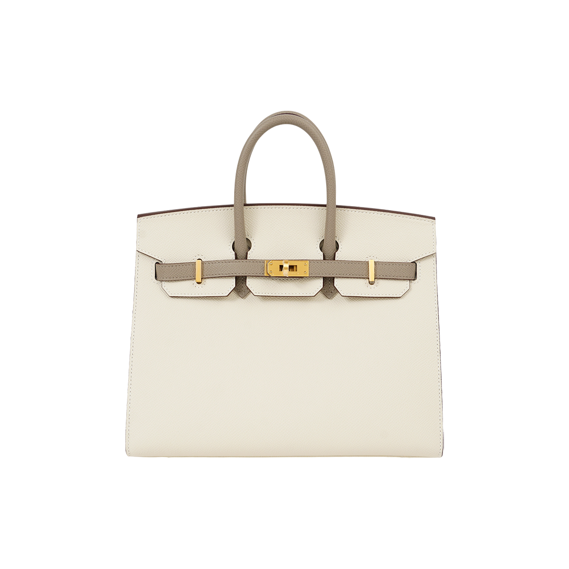 에르메스 셀리에 버킨 25 스페셜 오더 크레 그리스 아스팔트 매트 금장(Hermes Sellier Birkin 25 Special Order Craie Gris Asphalte Matte Gold)