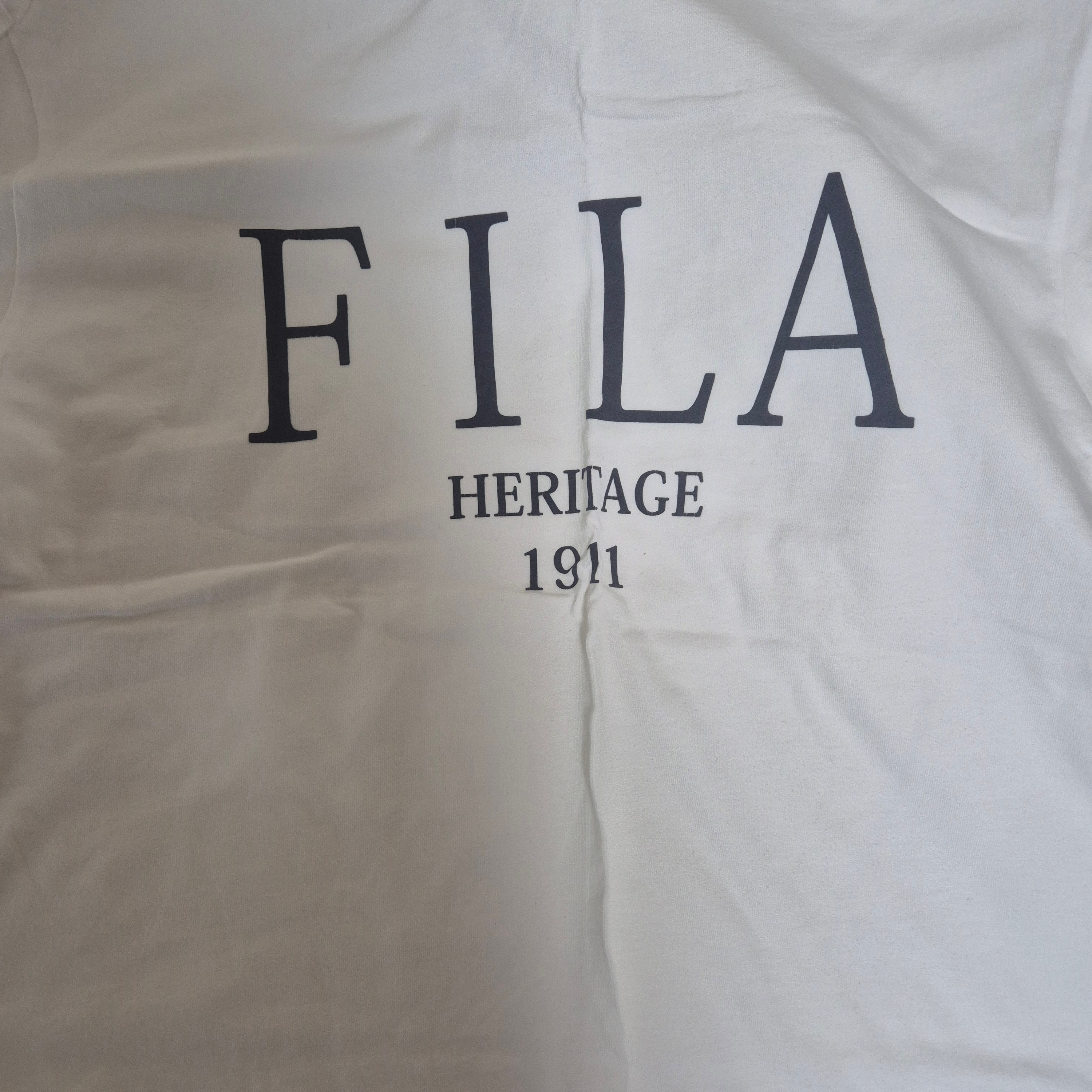 Fila x Mastermind Skull Logo T-Shirt White 착용 스타일