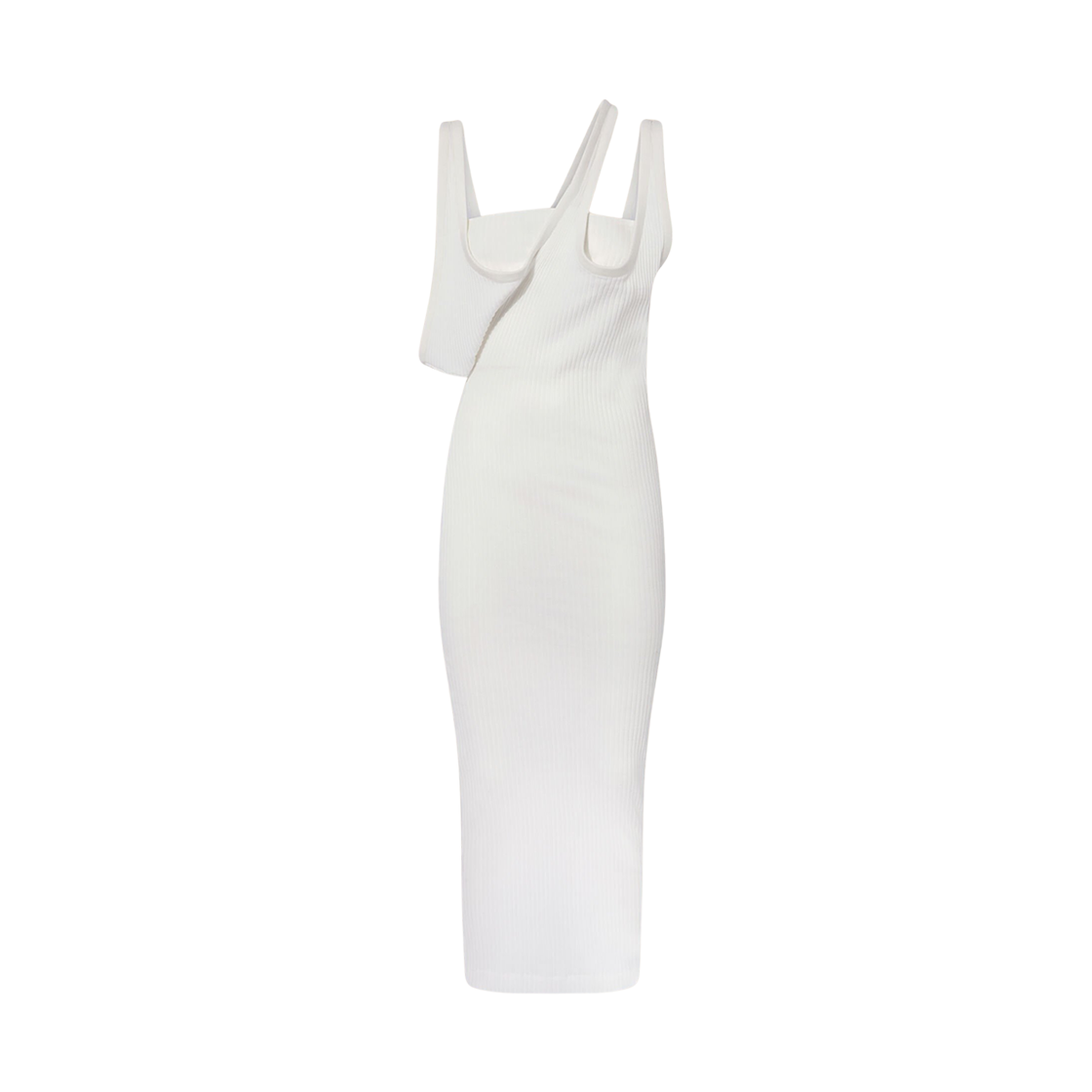 (W) 디 아티코 미디 드레스 화이트((W) The Attico Midi Dress White)
