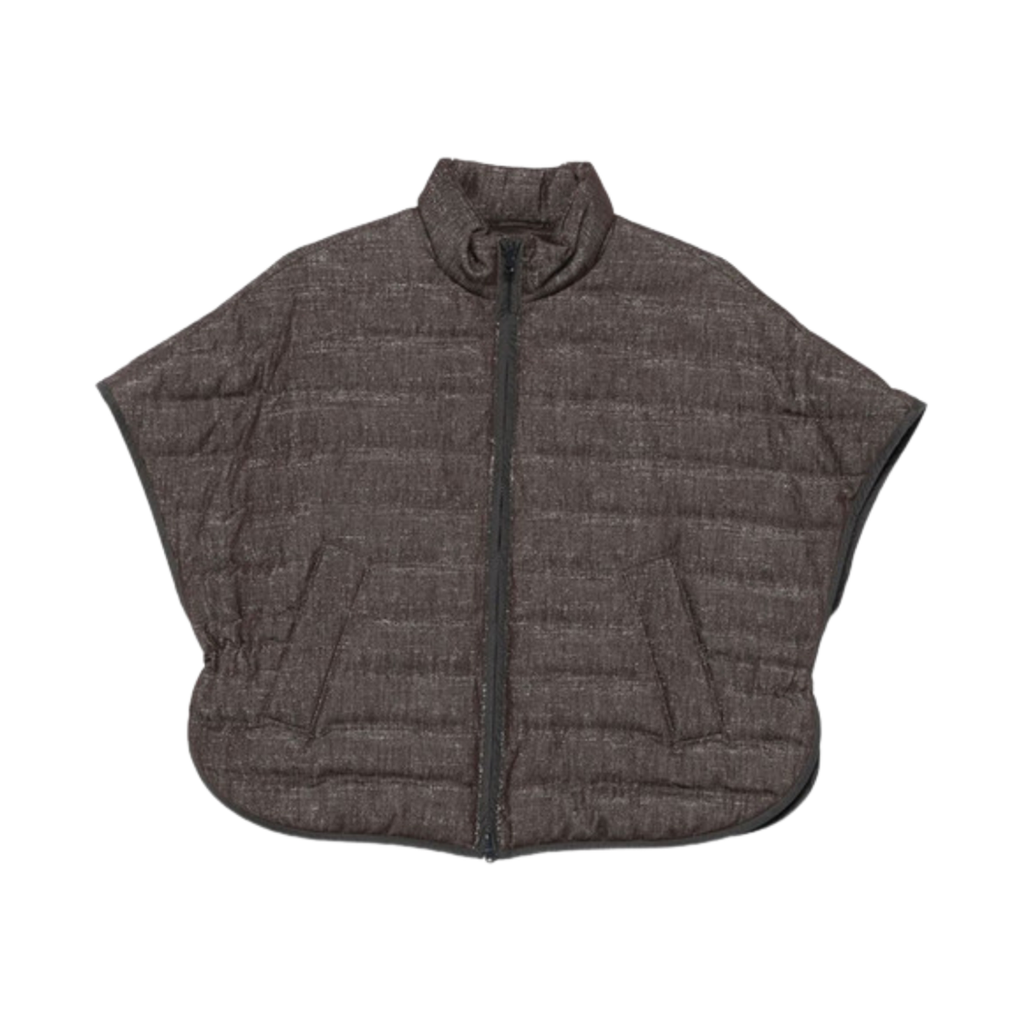 MB1487732P-C003 (W) Brunello Cucinelli Fabric Down Jacket Brwon
