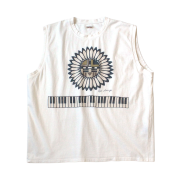 Kapital 20 Jersey Sleeveless Big-T Piano & Sun Face Kinari