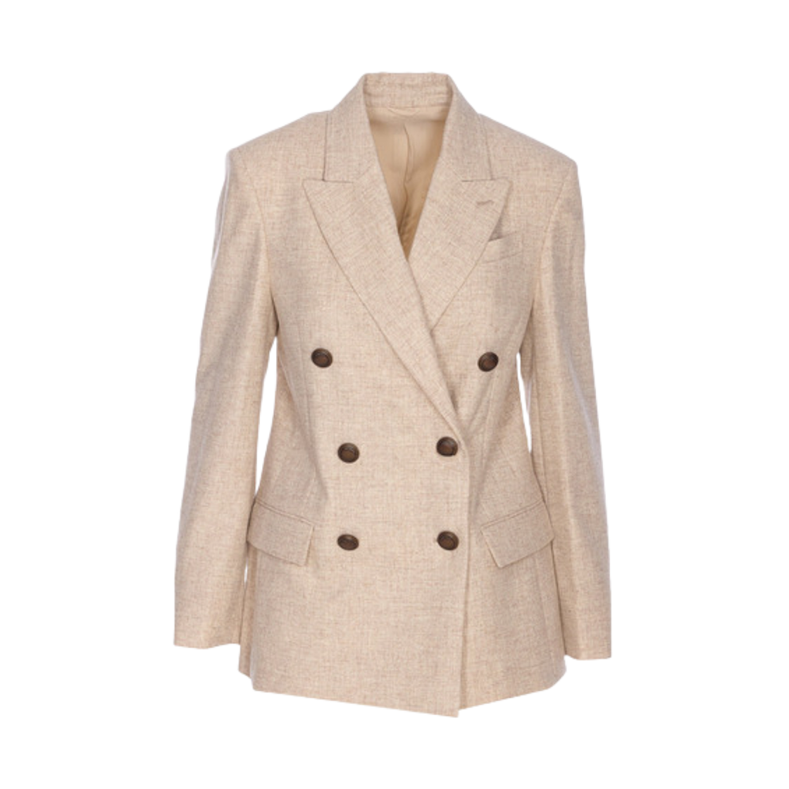 MB162P8417-C030 (W) Brunello Cucinelli Virgin Wool Blazer Beige