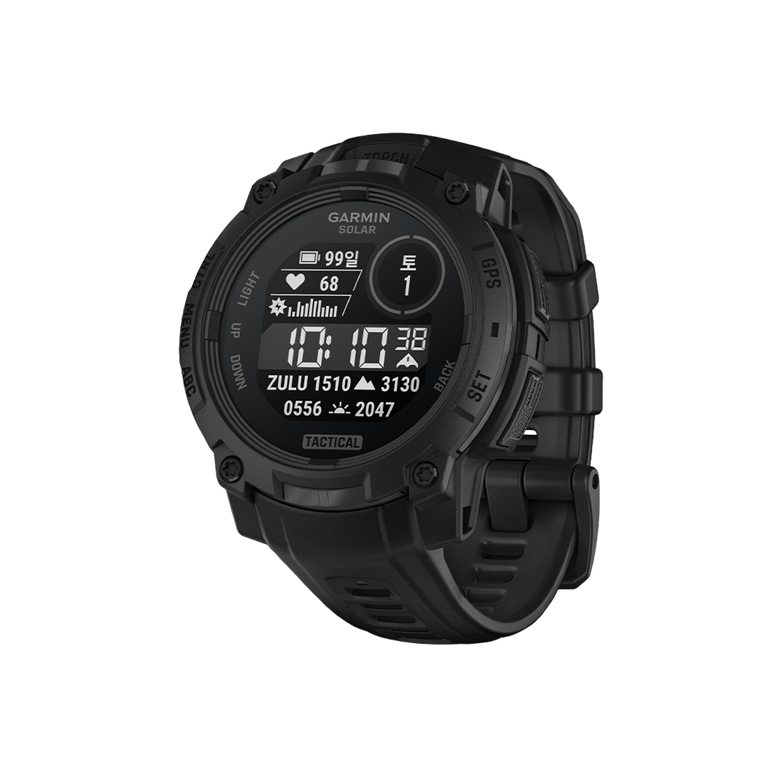 [10% 적립] 가민 인스팅트 3 택틱컬 솔라 멀티스포츠 GPS 스마트워치 45mm 블랙([10% 적립] Garmin Instinct 3 Tactical Solar 45mm Black)