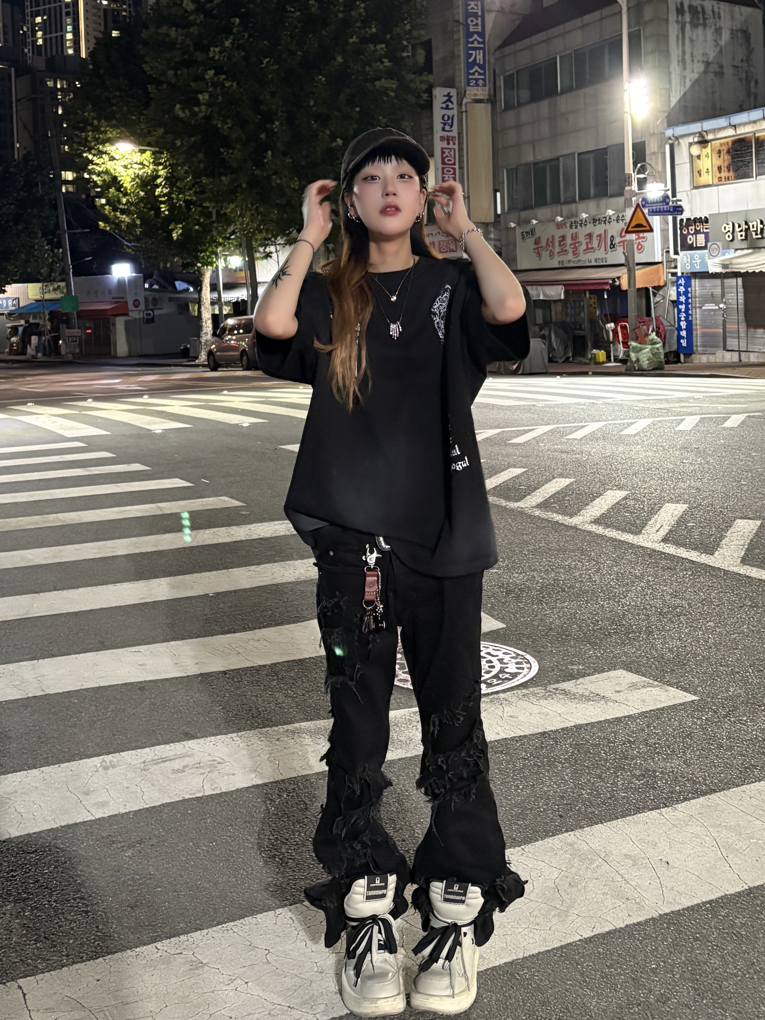 Converse x Drkshdw Turbowpn Pelican 착용 스타일 - 5
