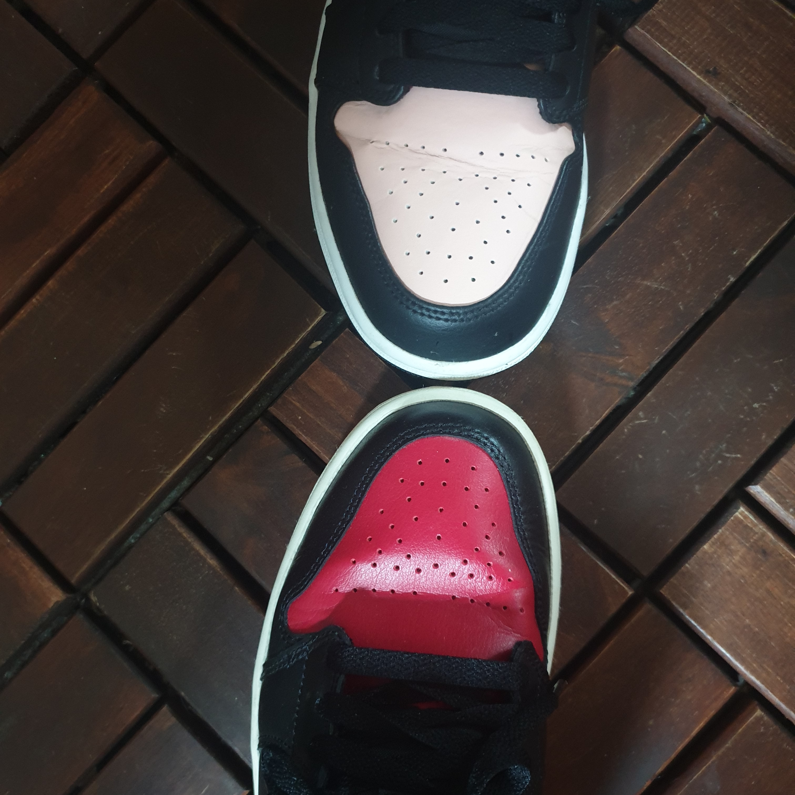 Jordan 1 Low Crimson Tint, (W) Jordan 1 Low Black Gym Red 착용 스타일