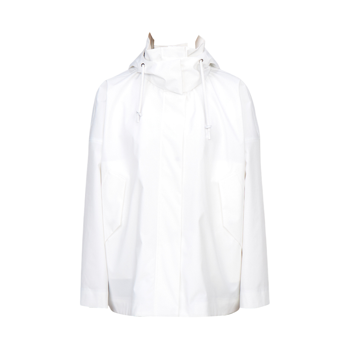 (W) 막스마라 레져 후드 윈드브레이거 자켓 화이트((W) Max Mara Leisure Hood Windbreaker Jacket White) - 1
