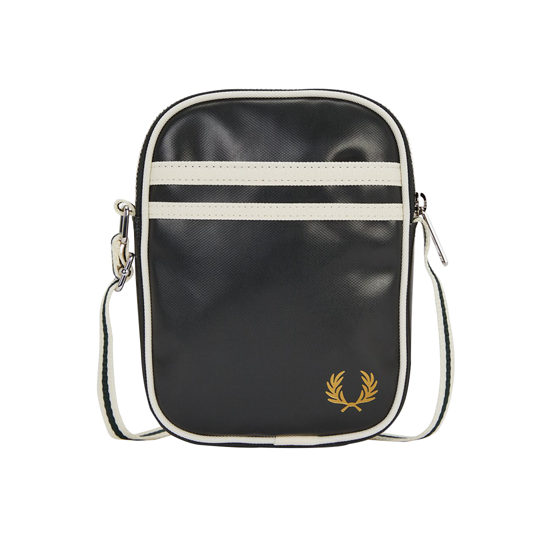 프레드페리 클래식 스몰 사이드 백 블랙 에크루(Fred Perry Classic Small Side Bag Black Ecru)