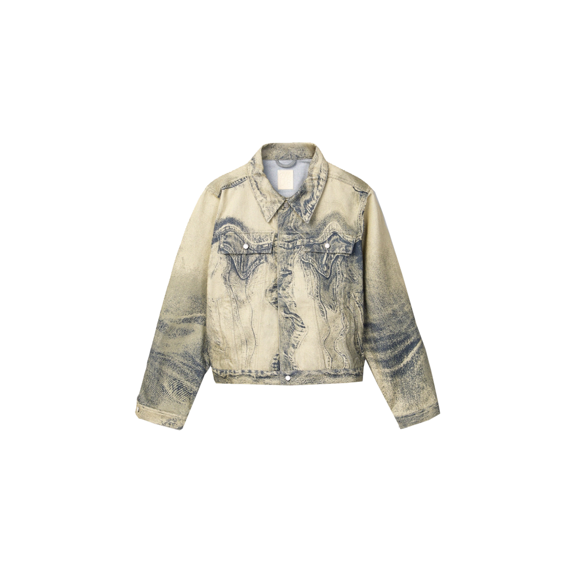 AU00005-011 CAMPER LAB Distorted Denim Jacket Sand-Black