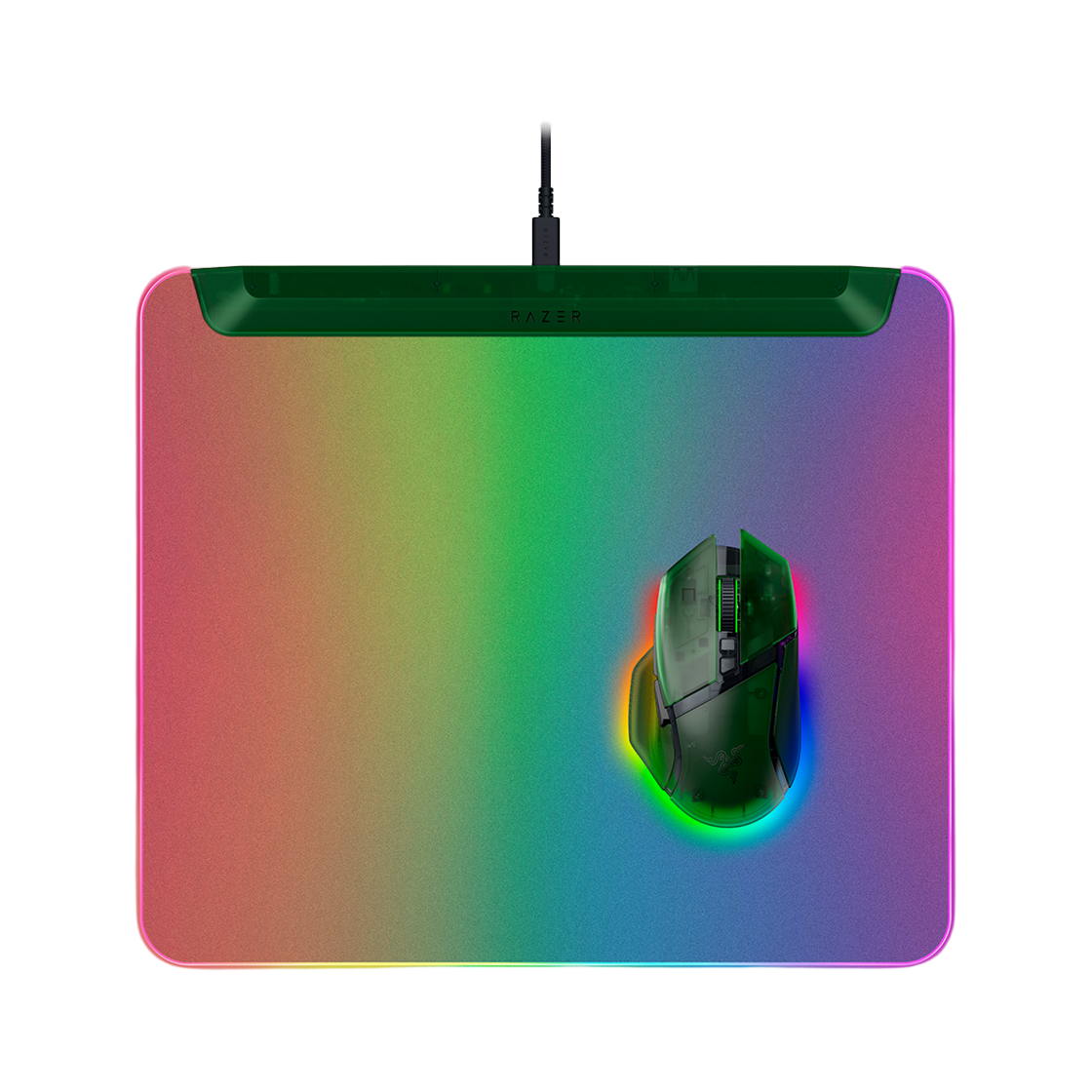 레이저 파이어플라이 V2 Pro 팬텀 그린 에디션 게이밍 마우스패드(Razer Firefly V2 Pro Phanton Green Edition Gaming Mousepad)