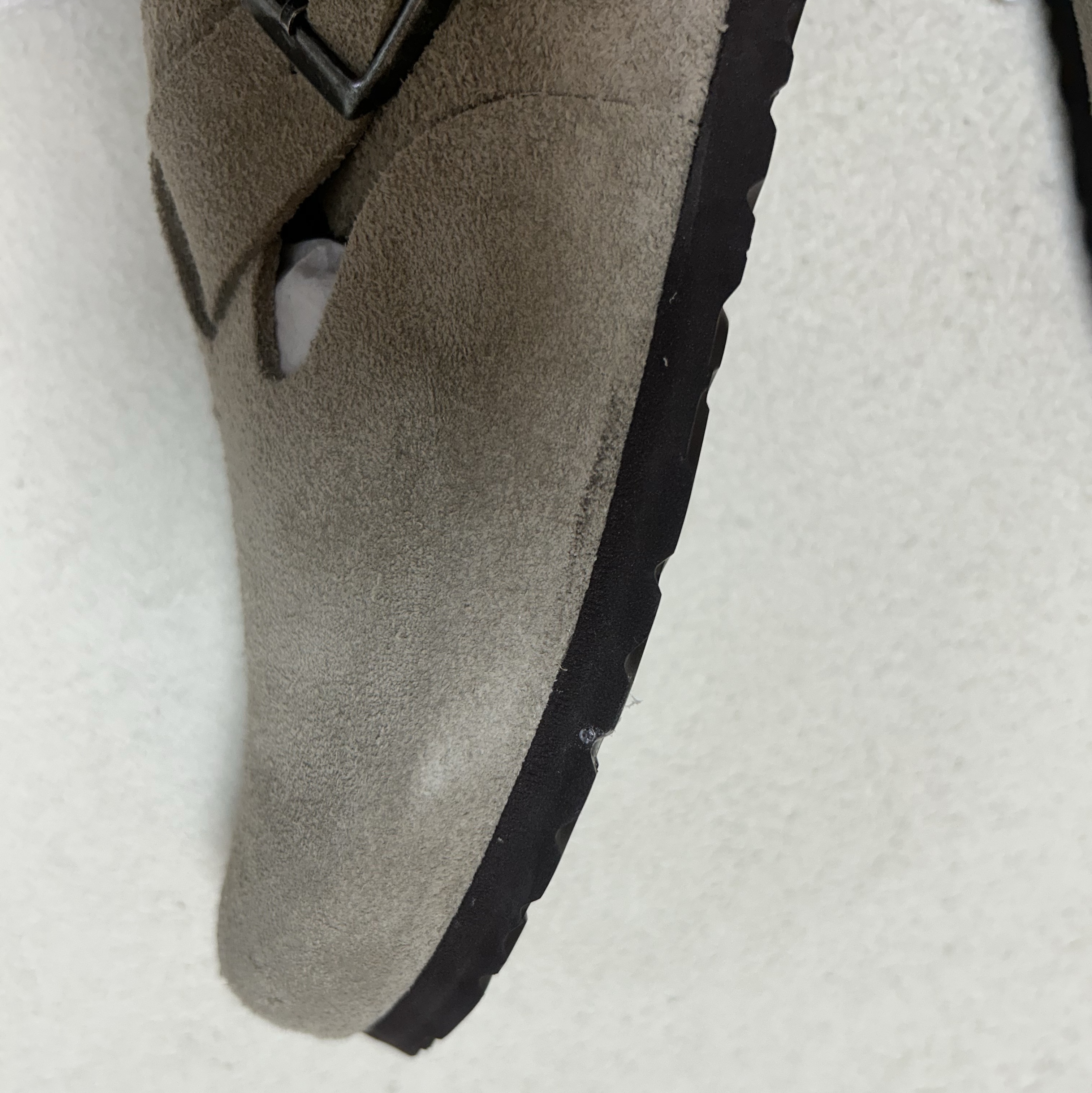 Birkenstock London BS Suede Leather Taupe - Regular 착용 스타일 - 3