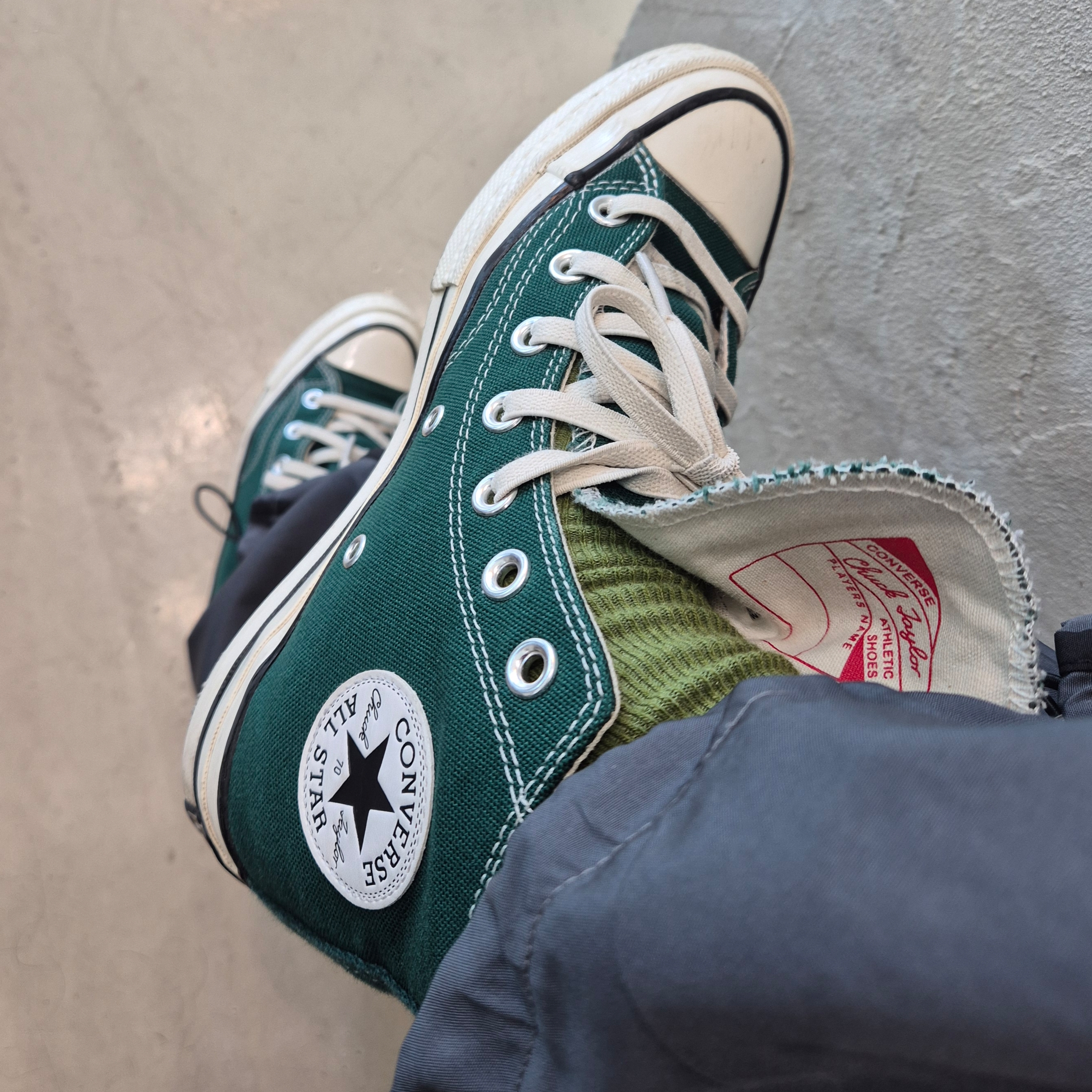 Converse Chuck Taylor All Star Hi Midnight Clover 착용 스타일