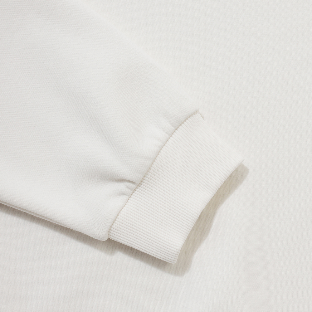 르꼬끄 스포르티브 여성 에센셜 브이넥 루즈 맨투맨 - 아이보리(QQ322LFS91)(le coq sportif Women’s Essential Loose V-Neck Sweatshirt Ivory) - 6