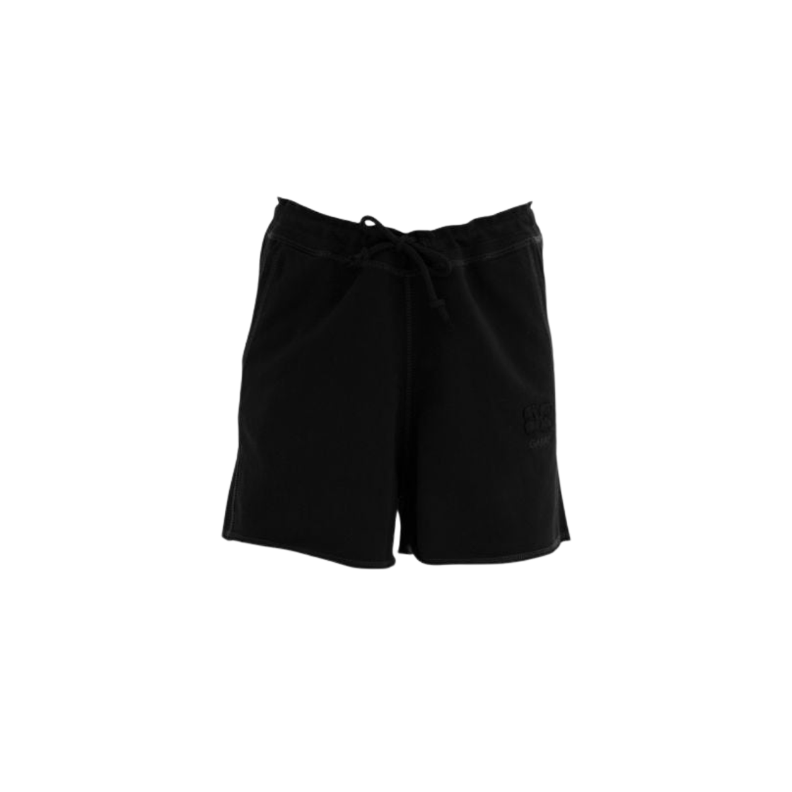 (W) 가니 이솔리 드로우스트링 쇼츠 블랙((W) Ganni Isoli Drawstring Shorts Black)
