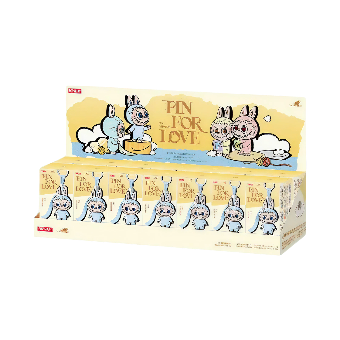 - Pop Mart Labubu The Monsters Pin For Love Series Vinyl Plush Pendant Sealed Case (A-M) (14 Blind Boxes)