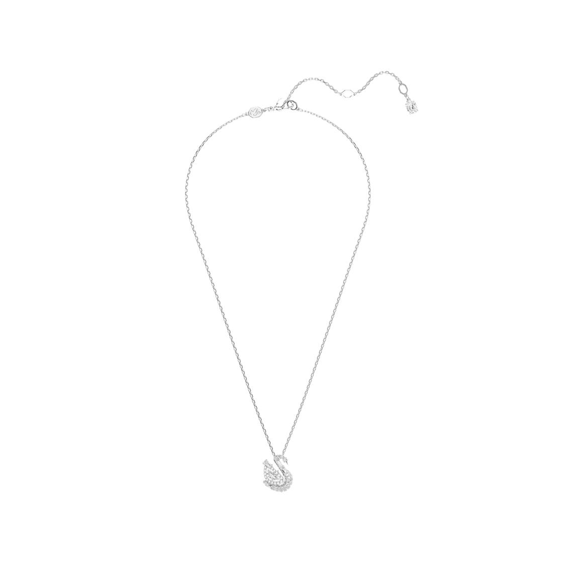 (W) 스와로브스키 스완 펜던트 믹스 컷 스완 화이트((W) Swarovski Swan Pendant Mixed Cut Swan White)