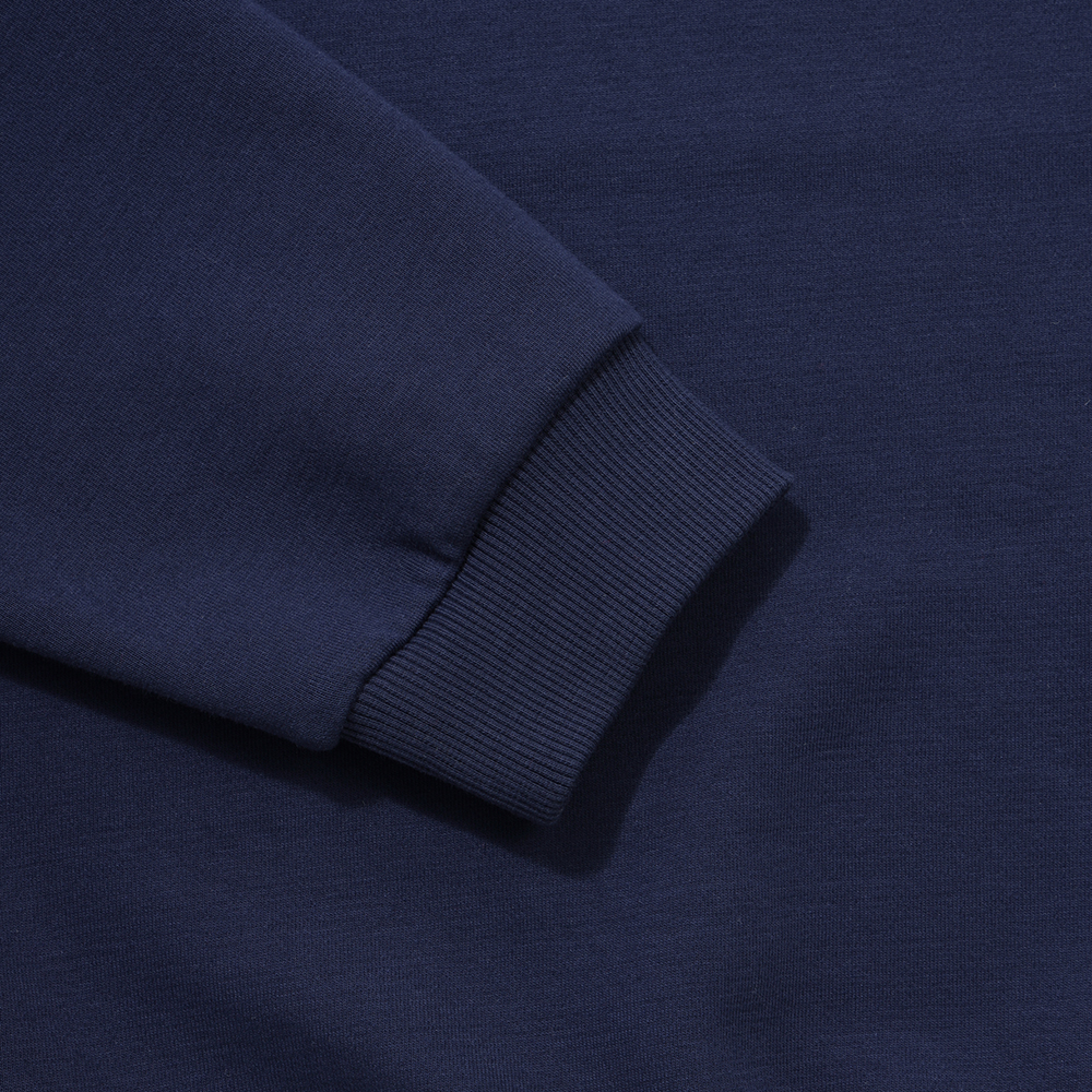 르꼬끄 스포르티브 여성 에센셜 브이넥 루즈 맨투맨 - 네이비(QQ322LFS91)(le coq sportif Women’s Essential Loose V-Neck Sweatshirt Dark Navy) - 6