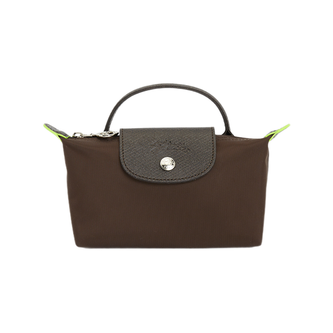롱샴 르 플리아쥬 그린 핸들 파우치 브라운(Longchamp Le Pliage Green Handle Pouch Brown) - 1