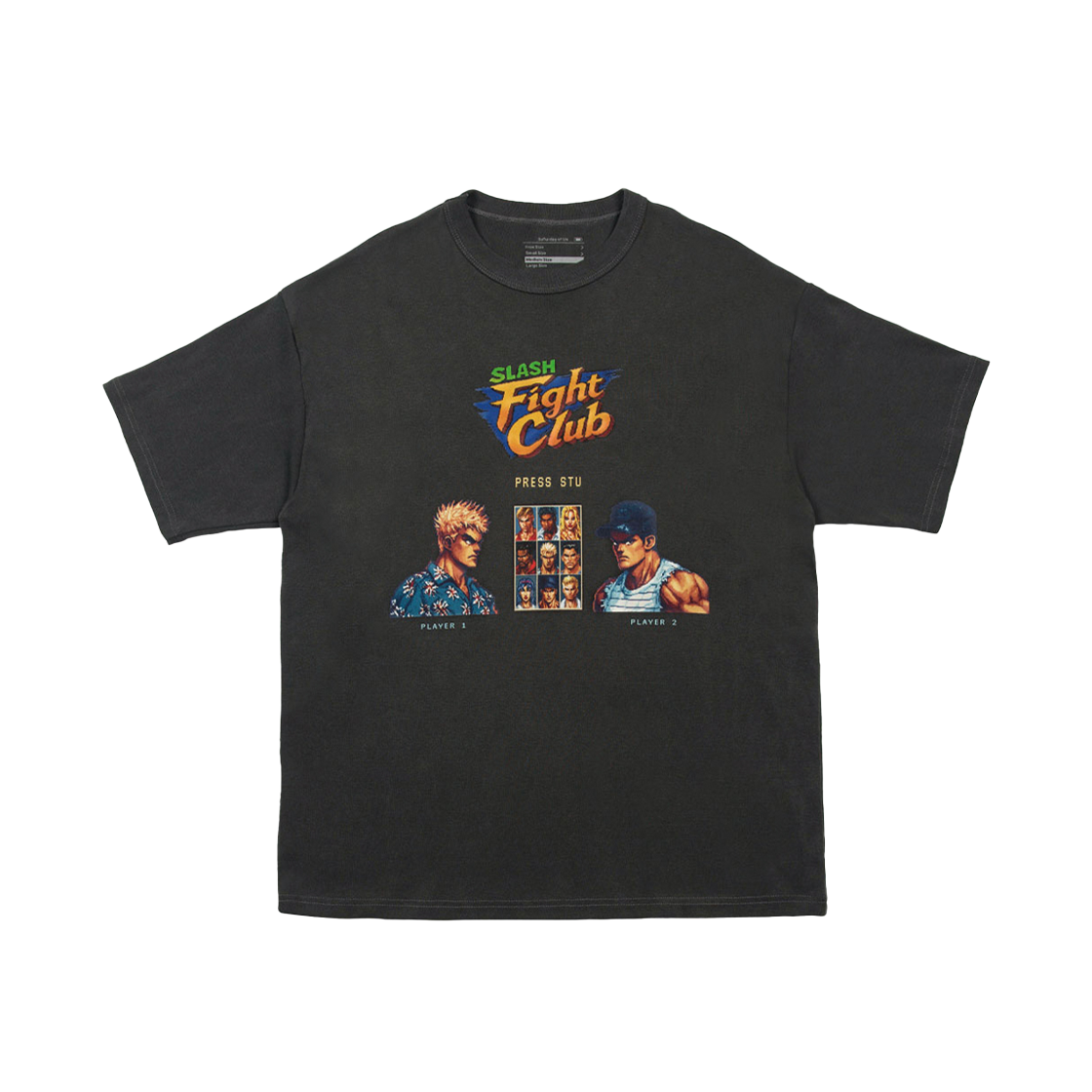 2502MSTCC3 STU Fight Club T-Shirt Charcoal