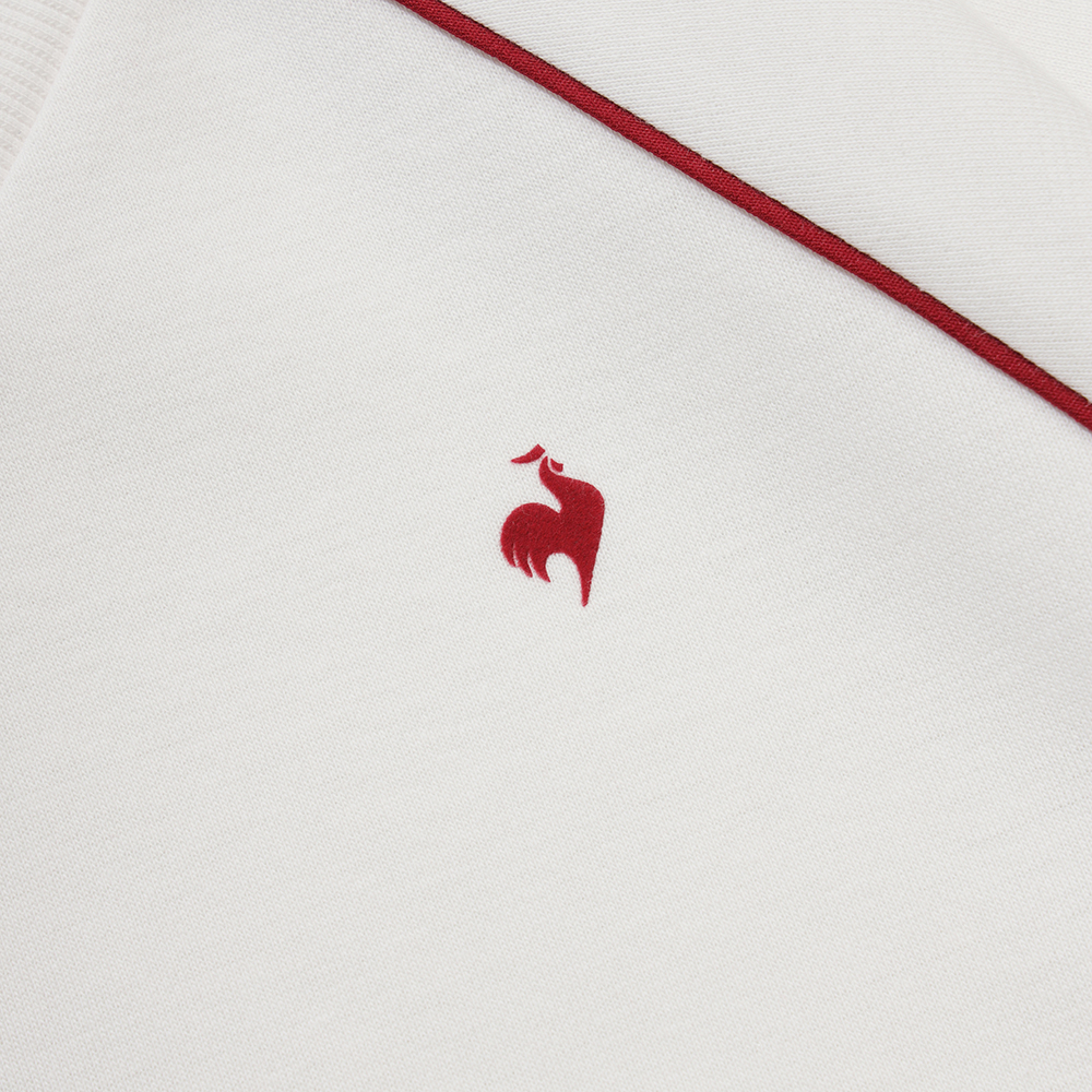 르꼬끄 스포르티브 여성 에센셜 브이넥 루즈 맨투맨 - 아이보리(QQ322LFS91)(le coq sportif Women’s Essential Loose V-Neck Sweatshirt Ivory) - 5