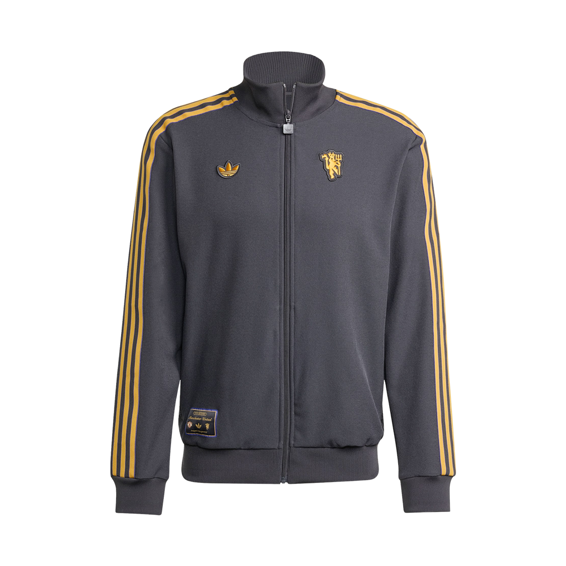 아디다스 맨체스터 유나이티드 테라스 아이콘 트랙탑 유틸리티 블랙 - KR 사이즈(Adidas Manchester United Terrace Icon Track Top Utility Black - KR Sizing)