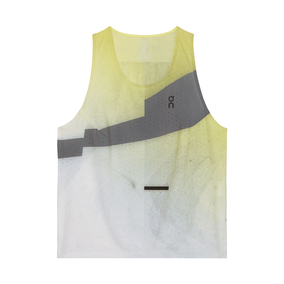 1WF10182959 (W) On Running Race Singlet Limelight Glacier