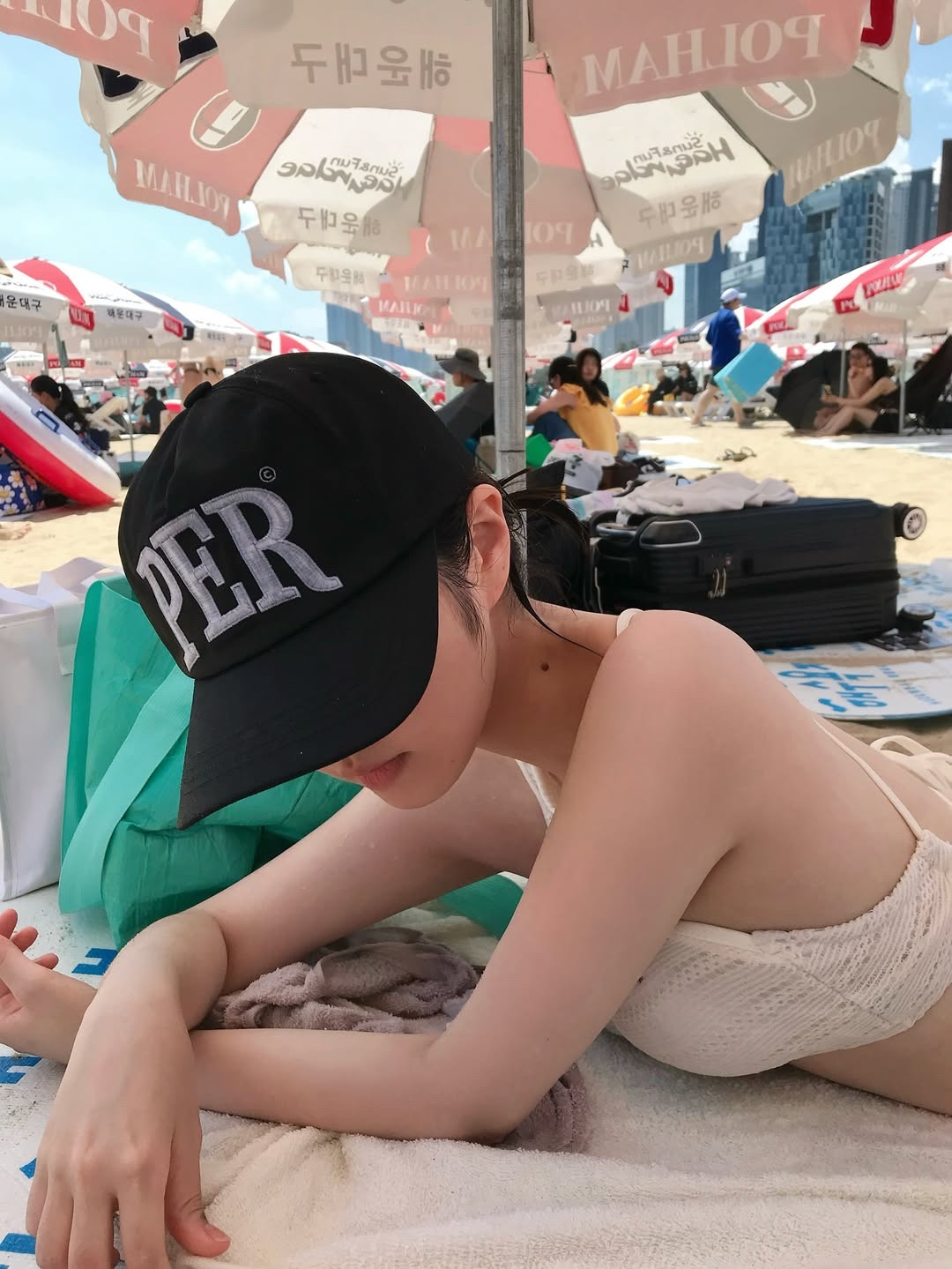 Permanent Archive 5-Panel PER Cap Black 착용 스타일