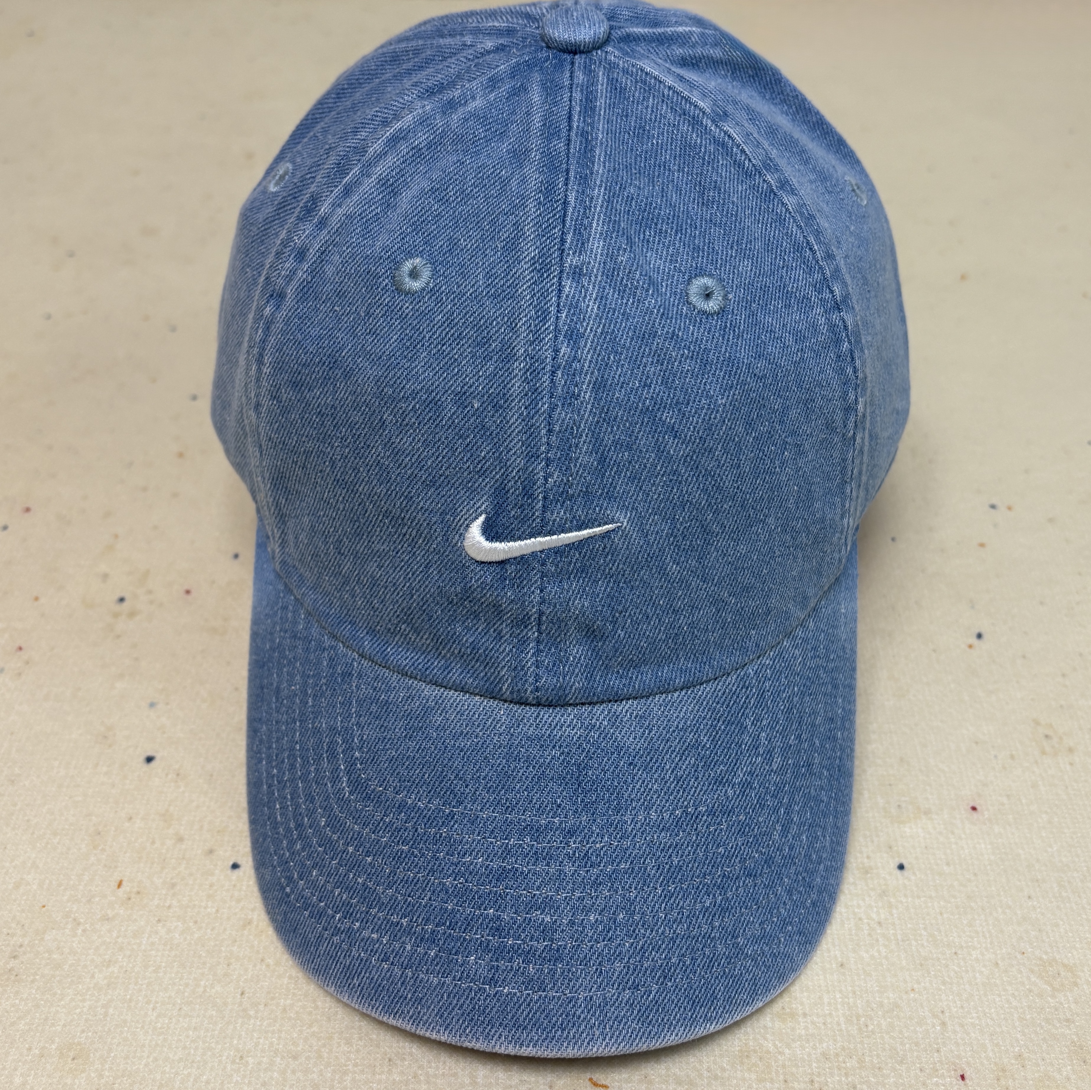 Nike Club Unstructured Denim Cap Aegean Storm Thunder Blue 착용 스타일