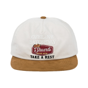 STU Sign Embroidery Suede Ball Cap Cream