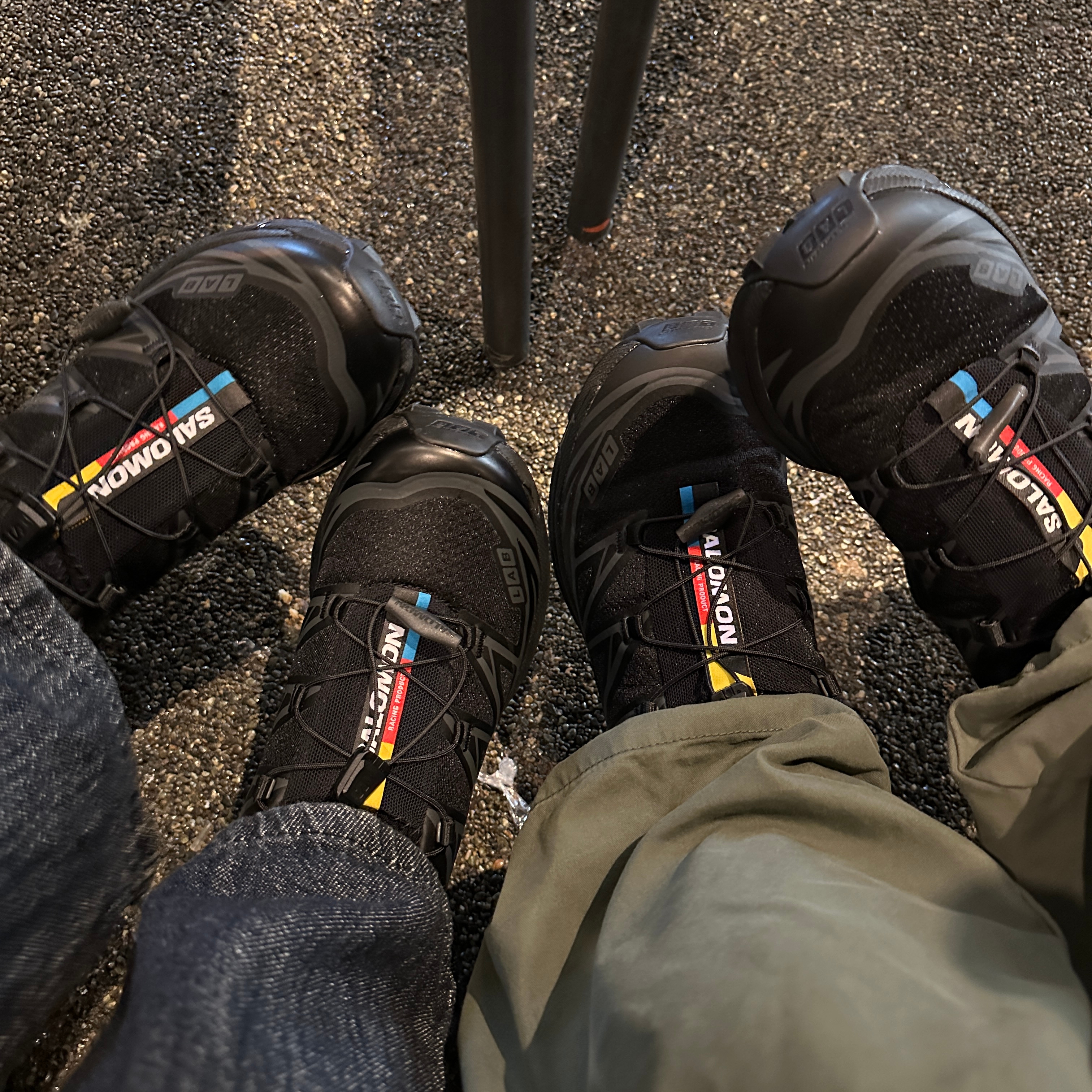 Salomon XT-6 ADV Black 착용 스타일