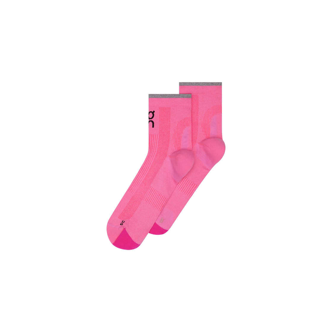 2UF10433955 On Running Elite Run Mid Socks Raspberry Pink