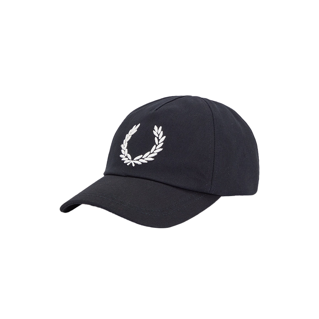 CFPU2531294-843 Fred Perry Bold Branding Canvas Cap Black Snow White