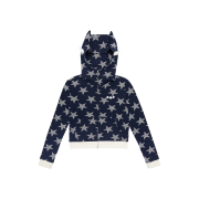 [예약 배송] Clut Studio Angel Of Star Wing Zip-Up Hoodie Navy