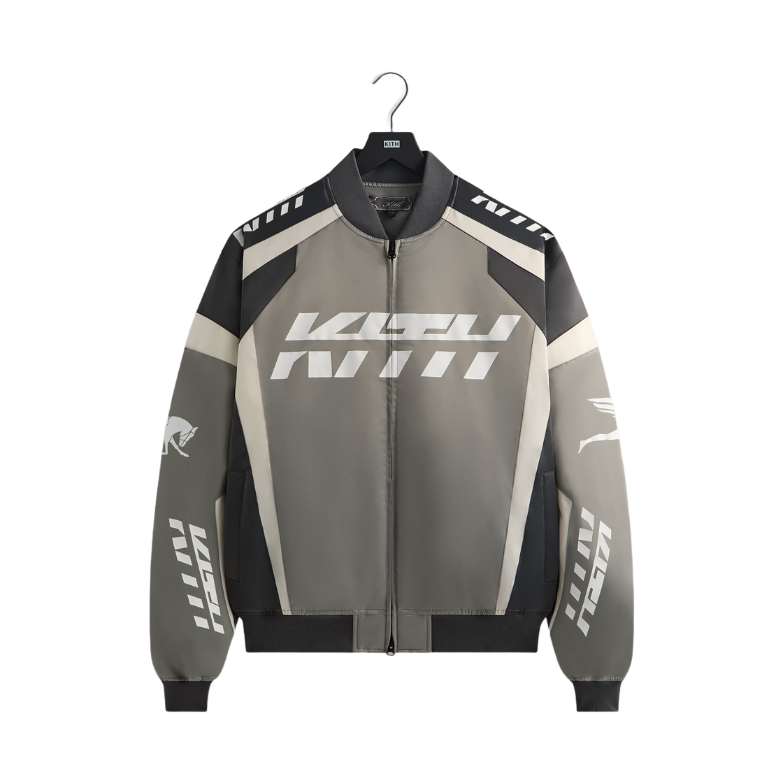 키스 레이싱 나일론 봄버 자켓 스틸(Kith Racing Nylon Bomber Jacket Steel)