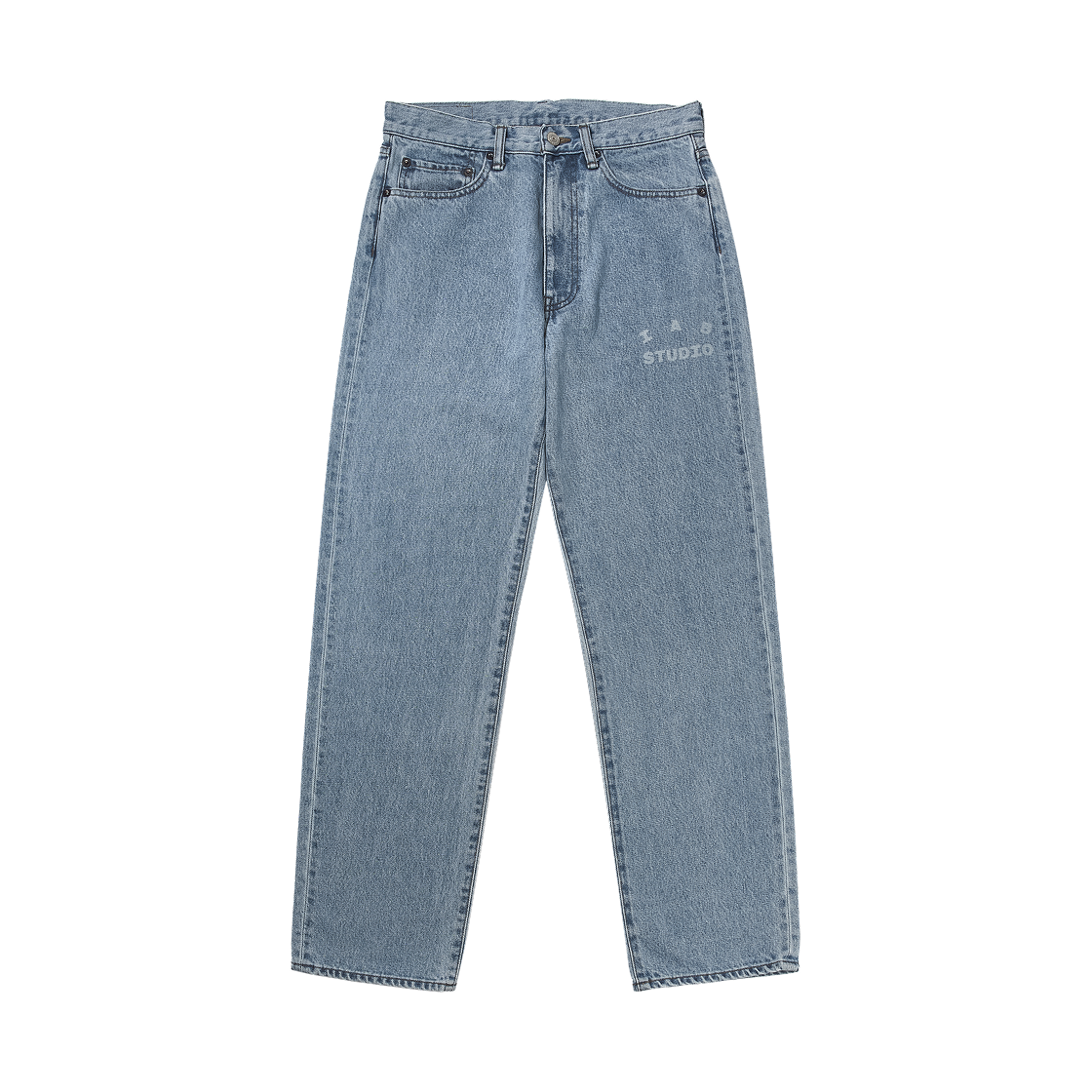 - IAB Studio Japanese Washed Denim Pants Blue