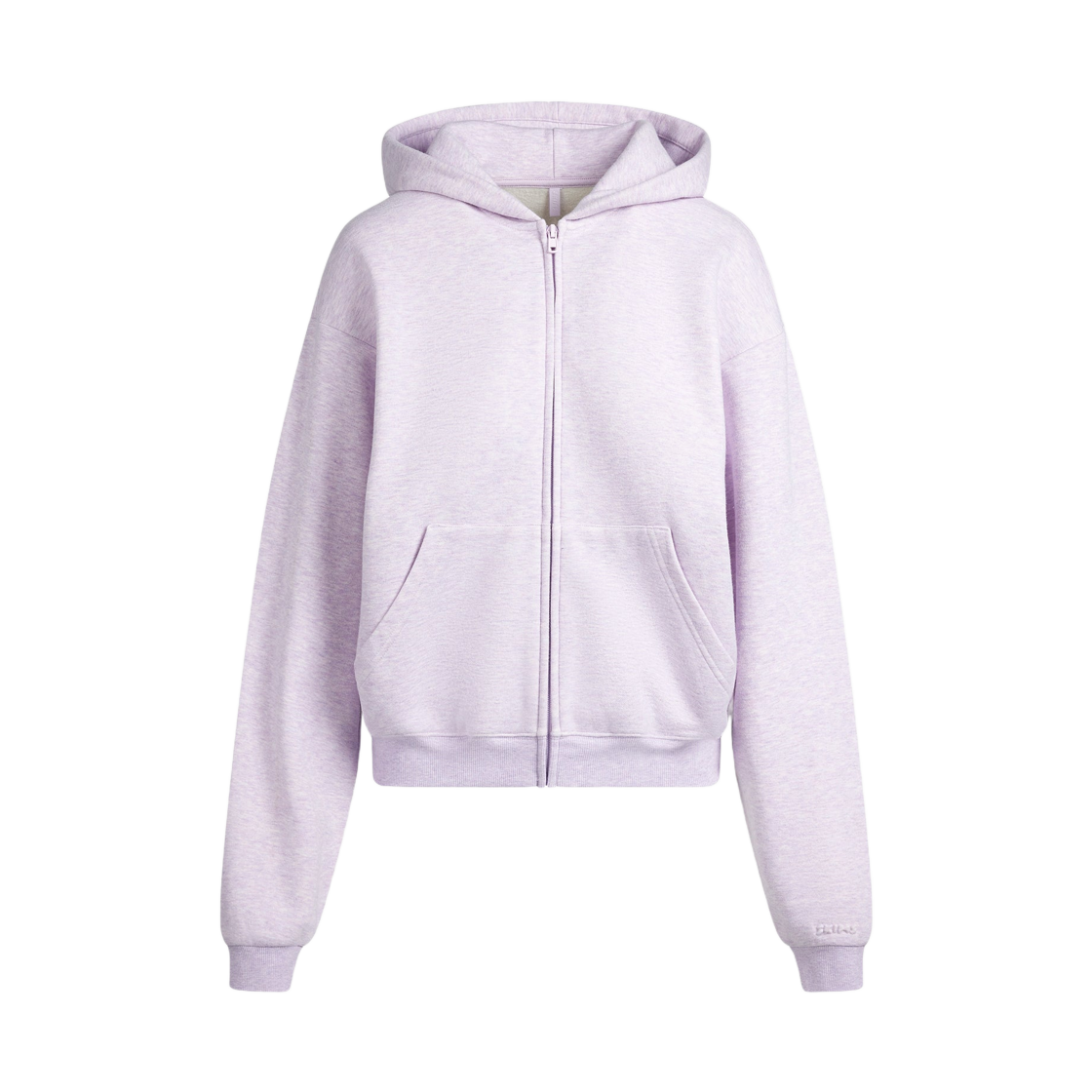 (W) 스킴스 코튼 플리스 클래식 집업 후드 퍼플 헤더((W) Skims Cotton Fleece Classic Zip Up Hoodie Purple Heather)