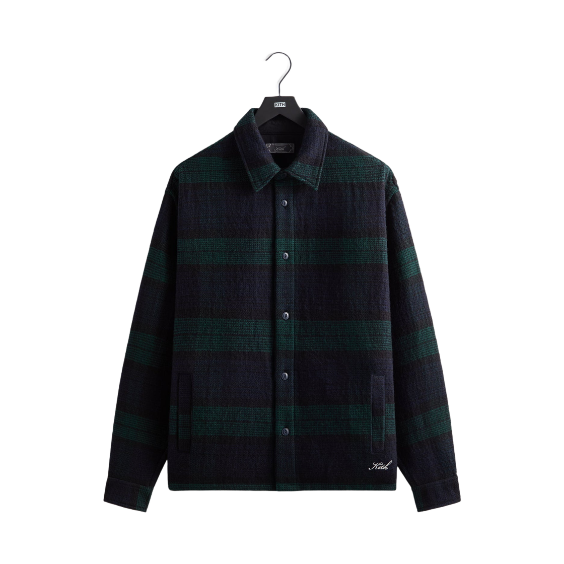 KHM033264-302 Kith Textured Plaid Isaiah Buttondown Stadium
