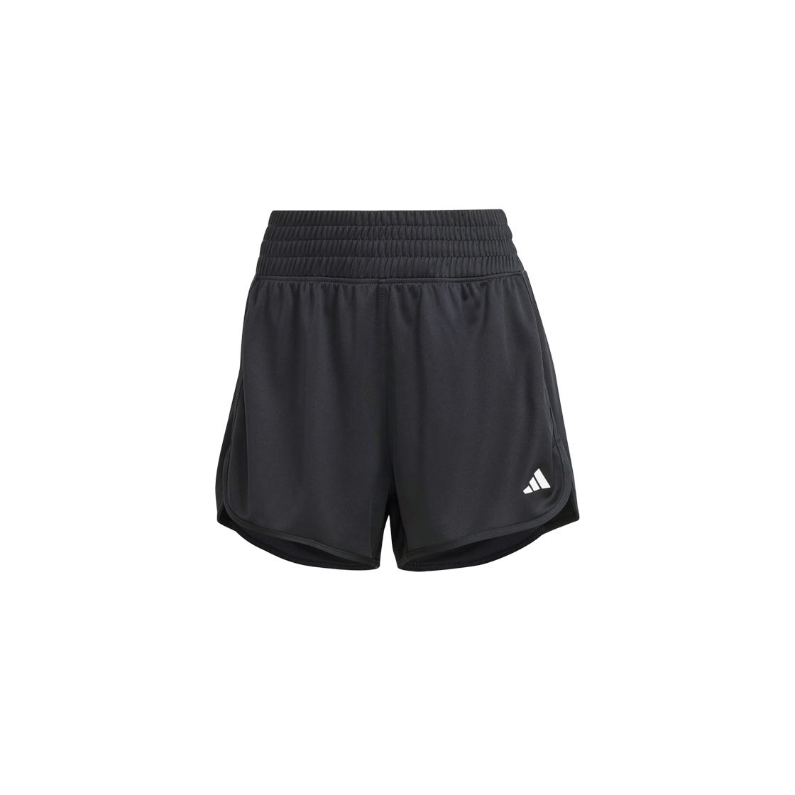 IQ2576 (W) Adidas Pacer Essentials Knit High-Rise Shorts Black - KR Sizing