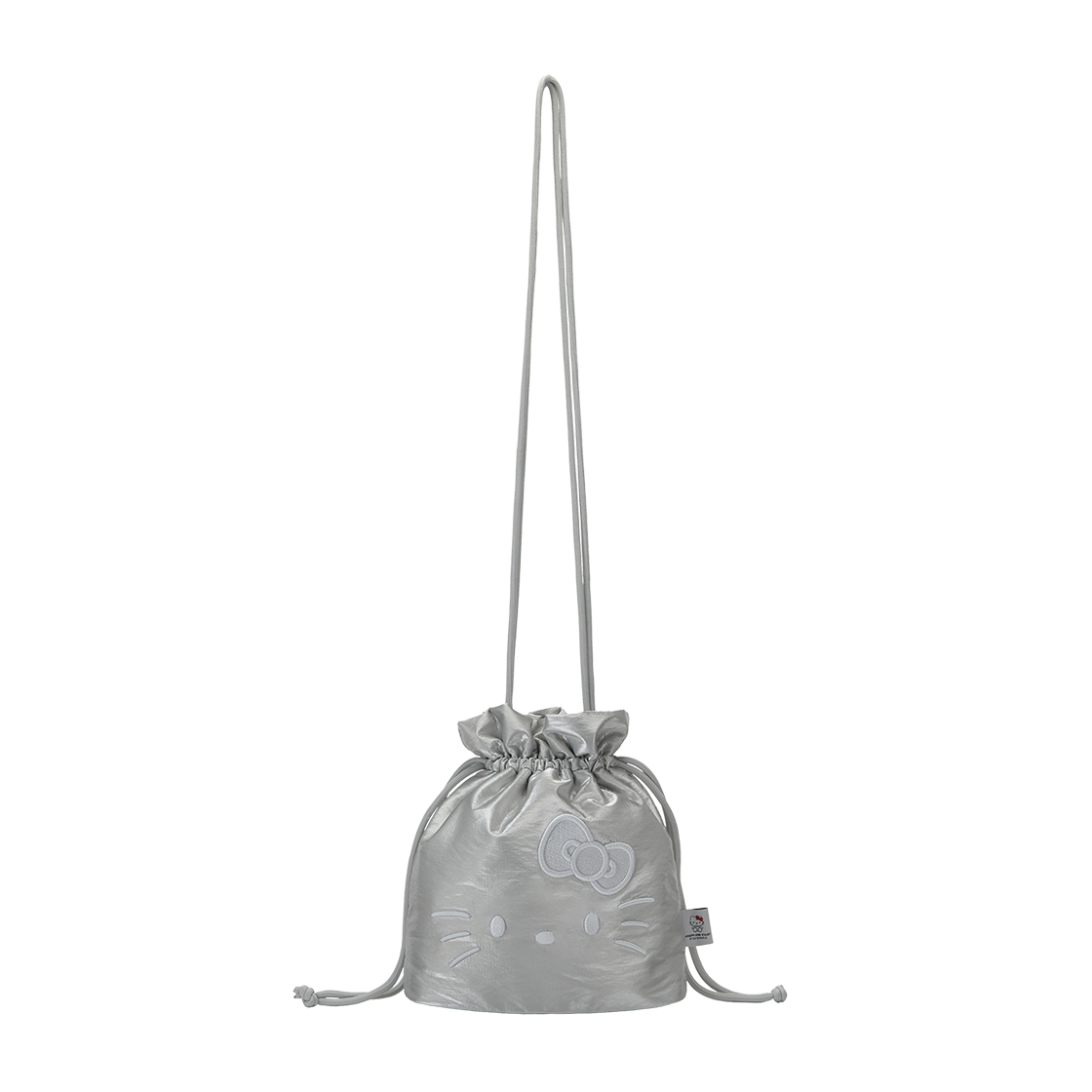 조셉앤스테이시 드로우스트링 크로스 헬로키티 슬릭 실버(Joseph&Stacey Drawstring Cross Hello Kitty Sleek Silver)