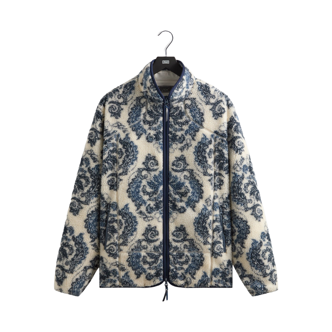 KHM010821-104 Kith Damask Floral Sherpa Harper Jacket Sandrift