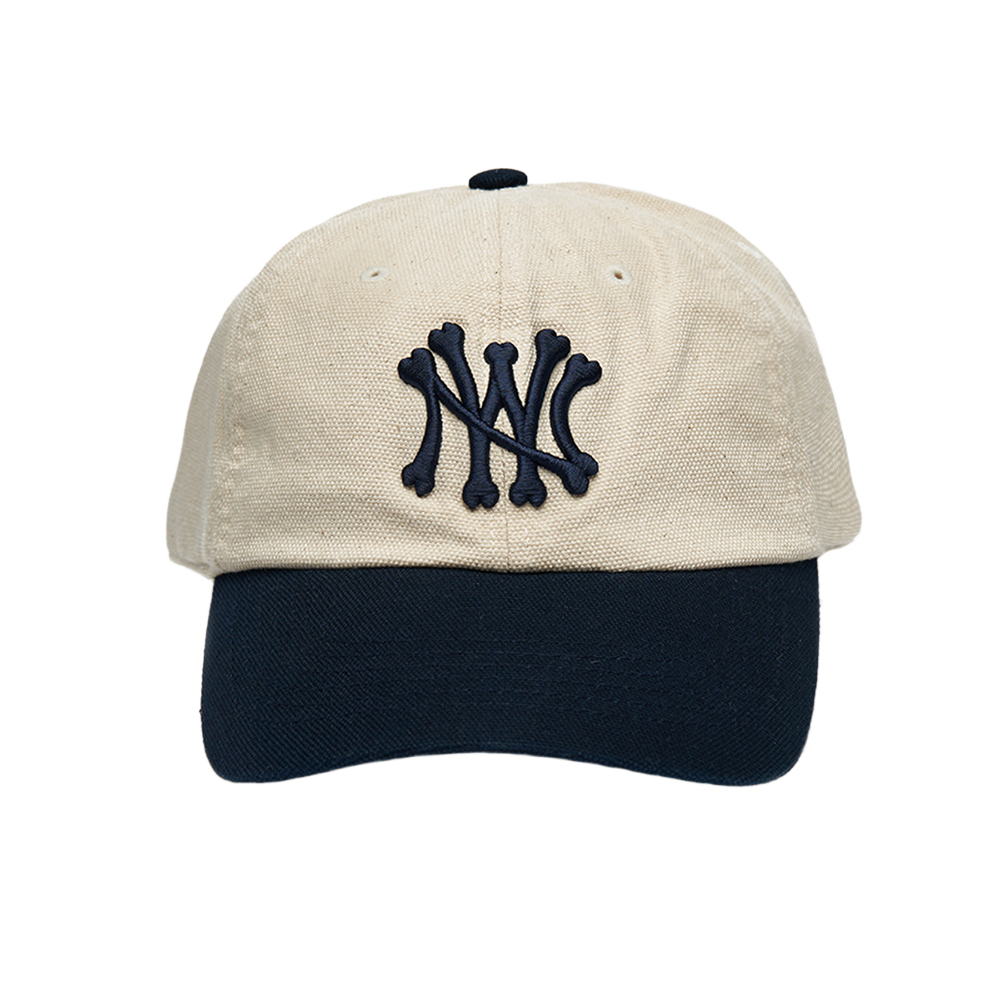 S39025_copy Nice Weather Apparel NW Bone 6 Pannel Cap Ivory/Navy